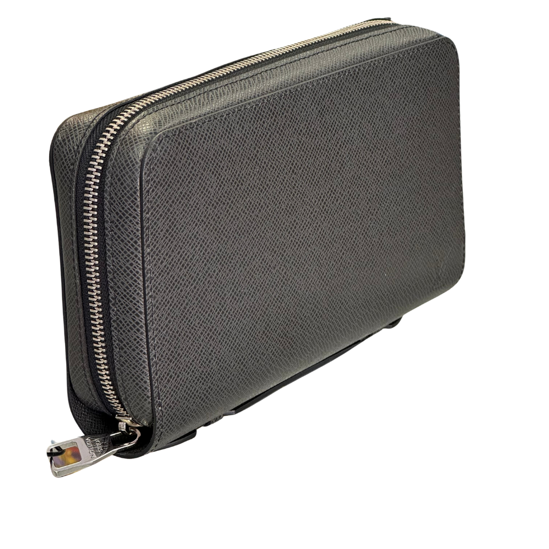 Louis Vuitton Taiga Zippy XL Wallet Grey