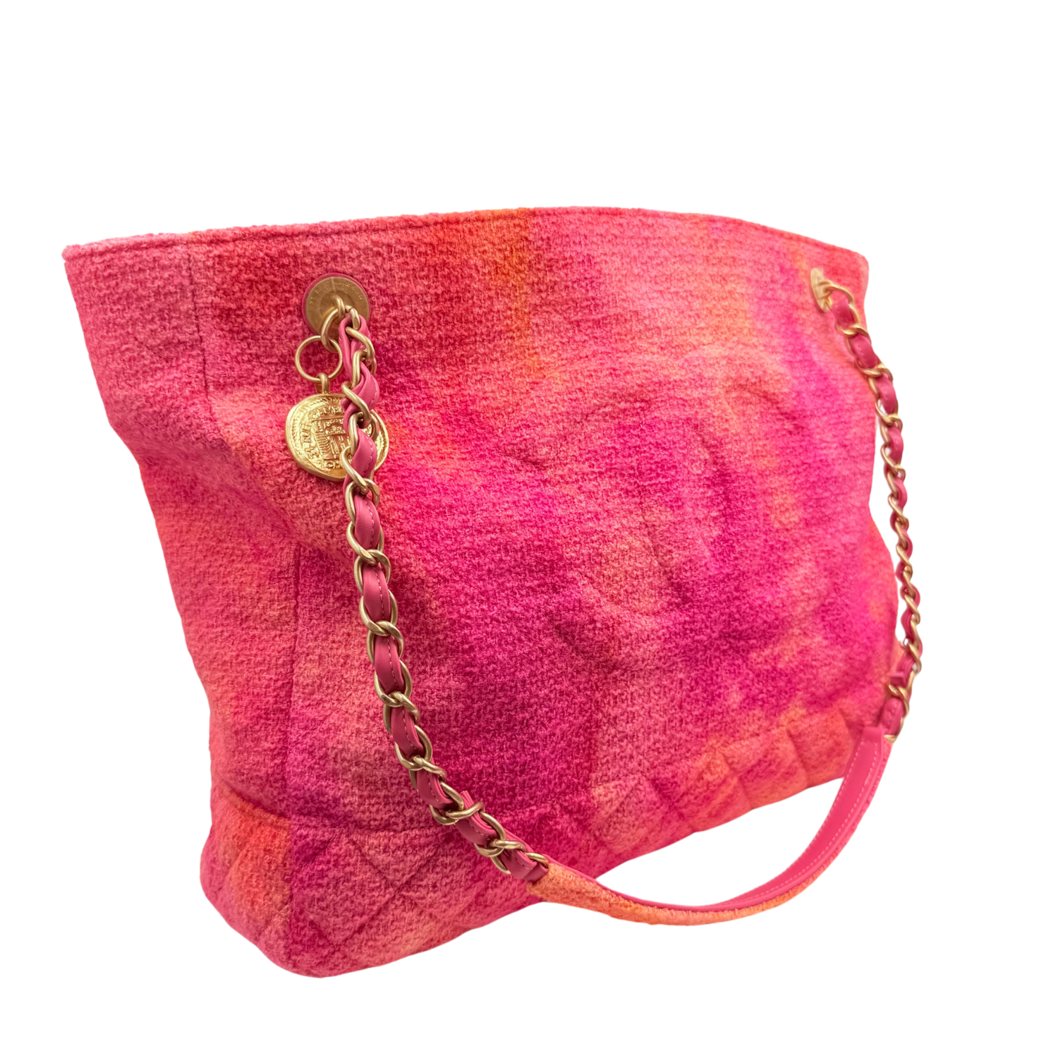 Chanel Tweed Timeless Tote Tie-Dye