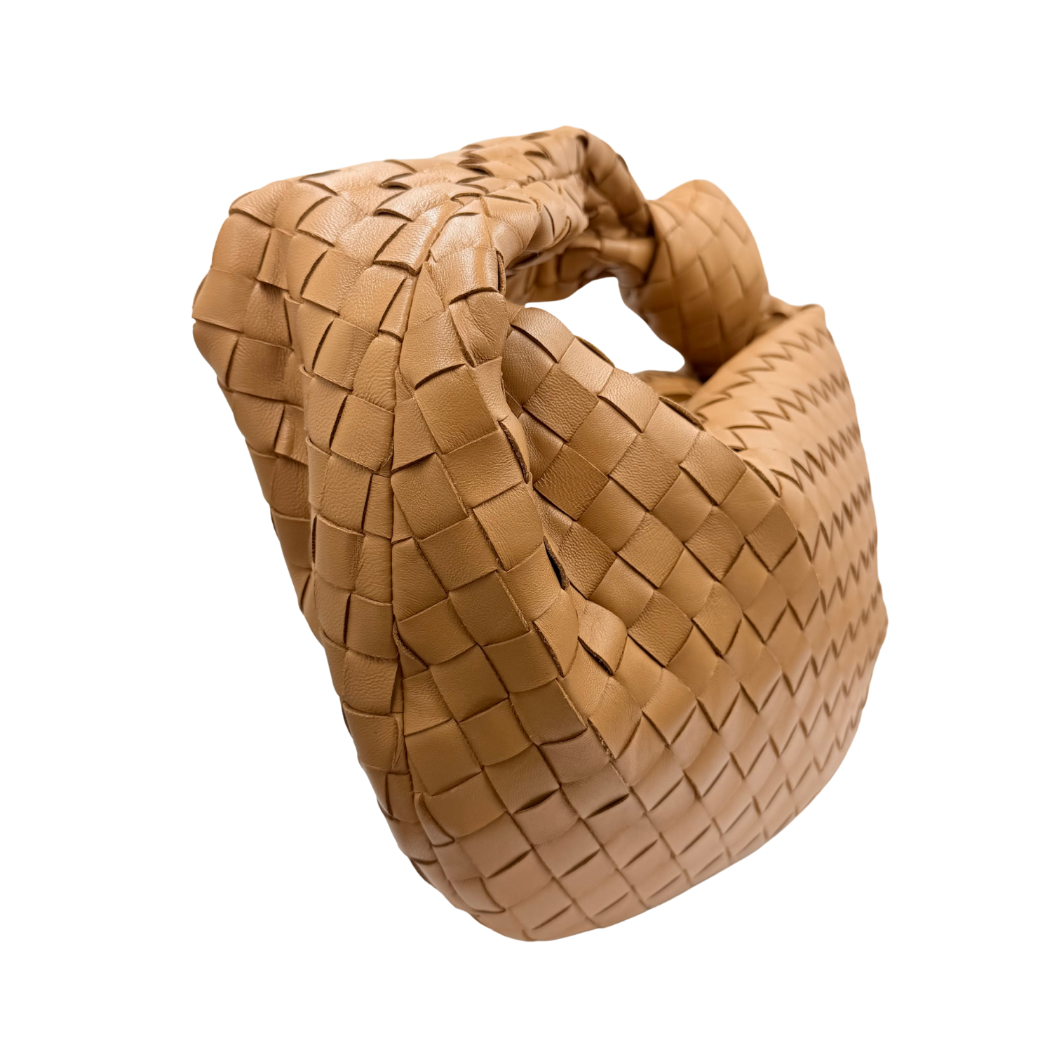 Bottega Veneta Small Intrecciato Jodie Caramel