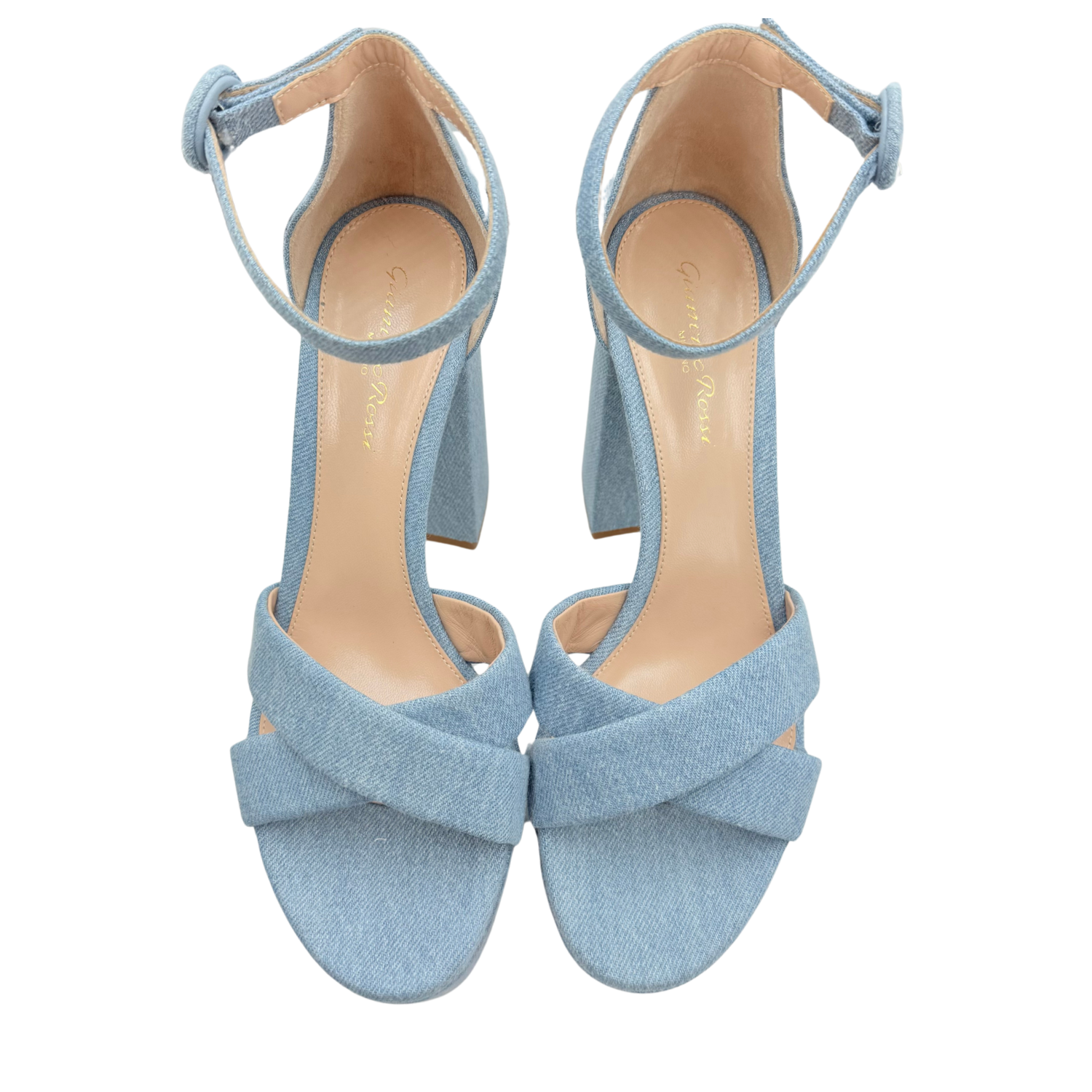 Gianvito Rossi Sheridan Platform Sandals Denim