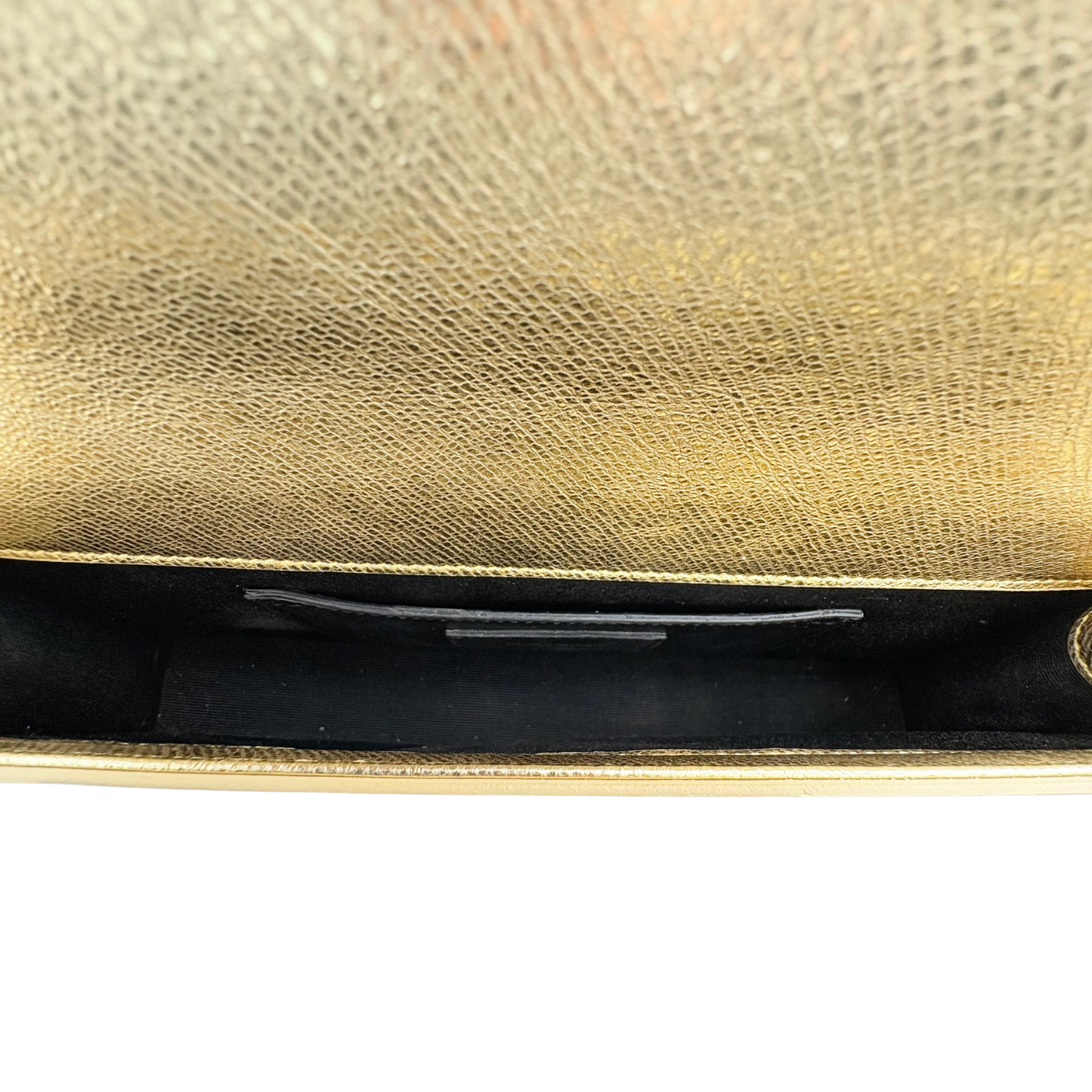 Yves Saint Laurent Kate Tassel Clutch Gold