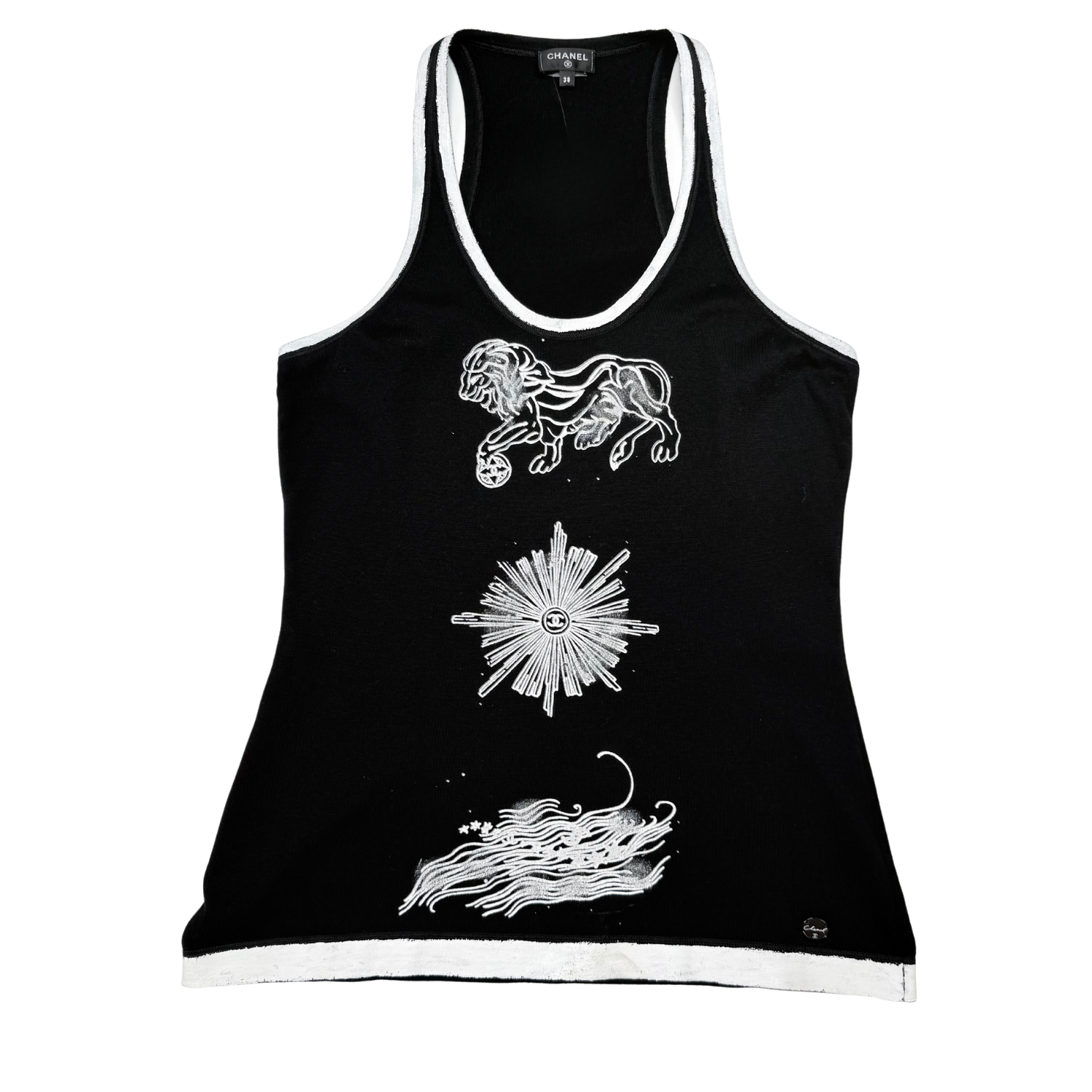 Chanel Cruise Collection Leo Tank Top Black