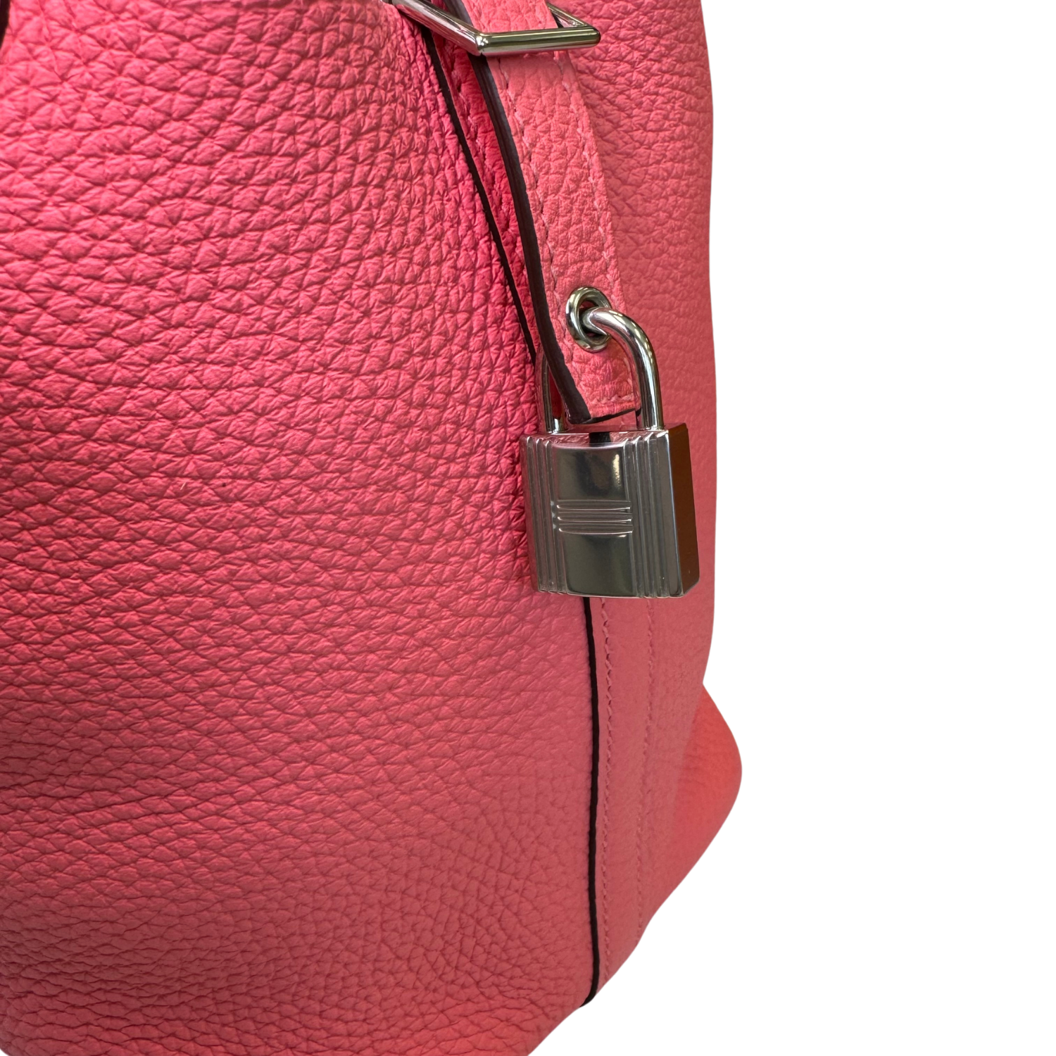 Hermès Rose Azalée Clemence Picotin Lock 18 Palladium Hardware