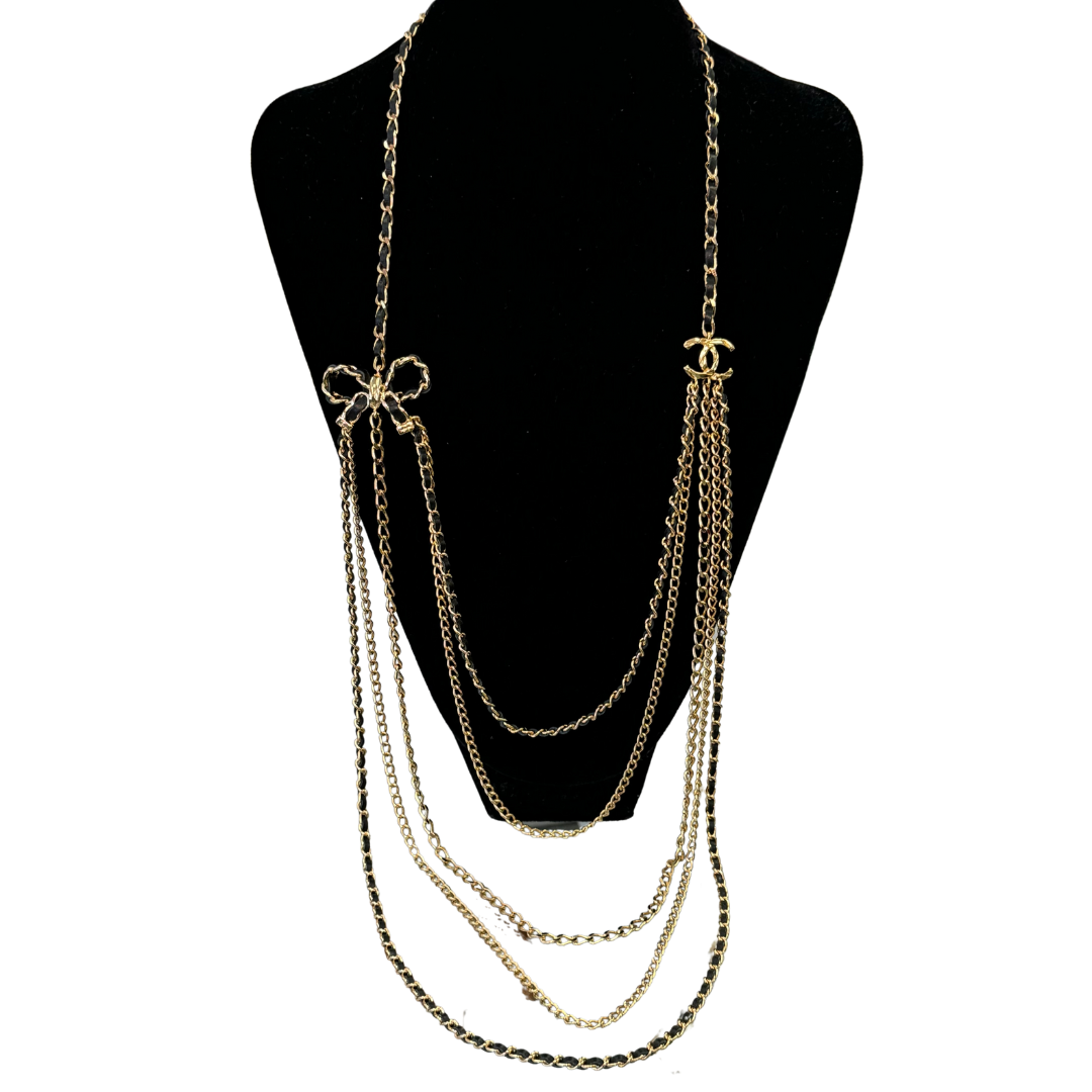 Chanel Multistrand Gold Necklace
