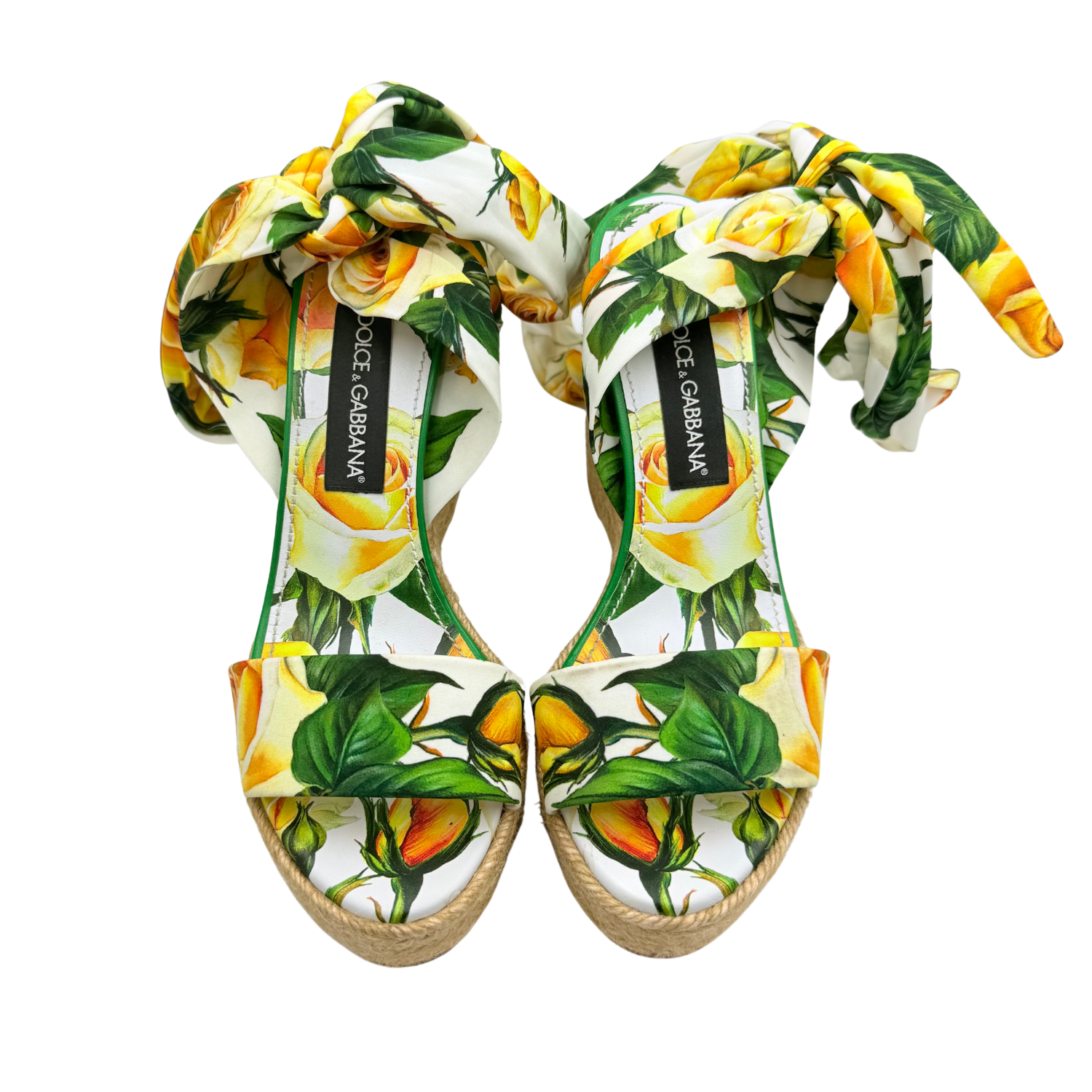 Dolce & Gabbana Lolita Platform Espadrille Wedge Sandals