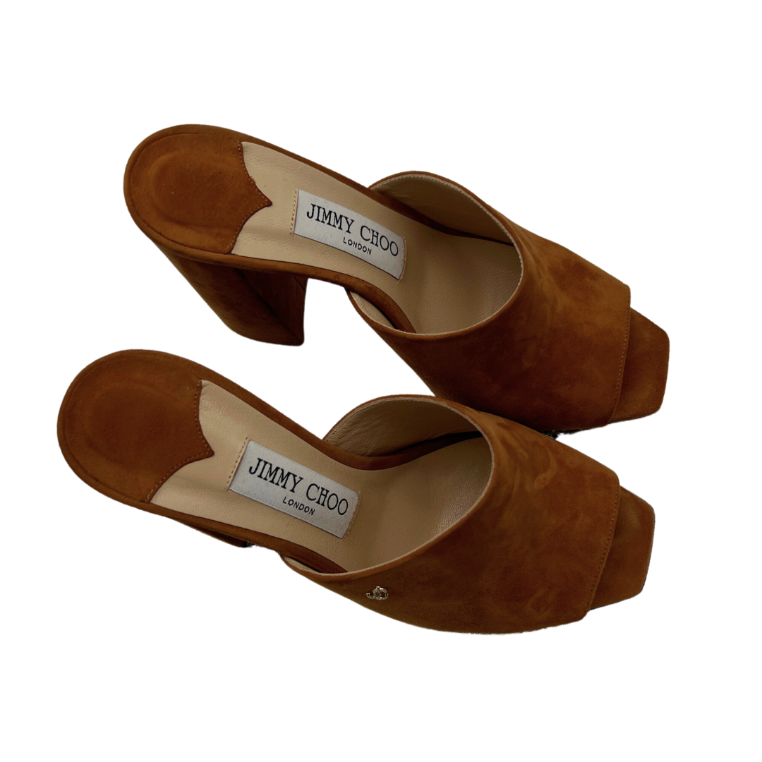 Jimmy Choo Suede Baia 100 Mules