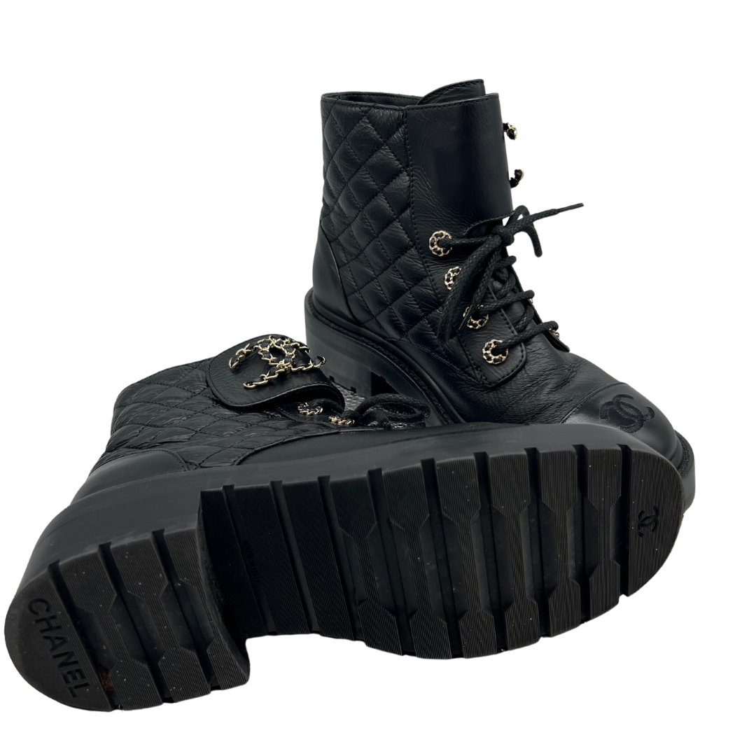Chanel Combat Boots