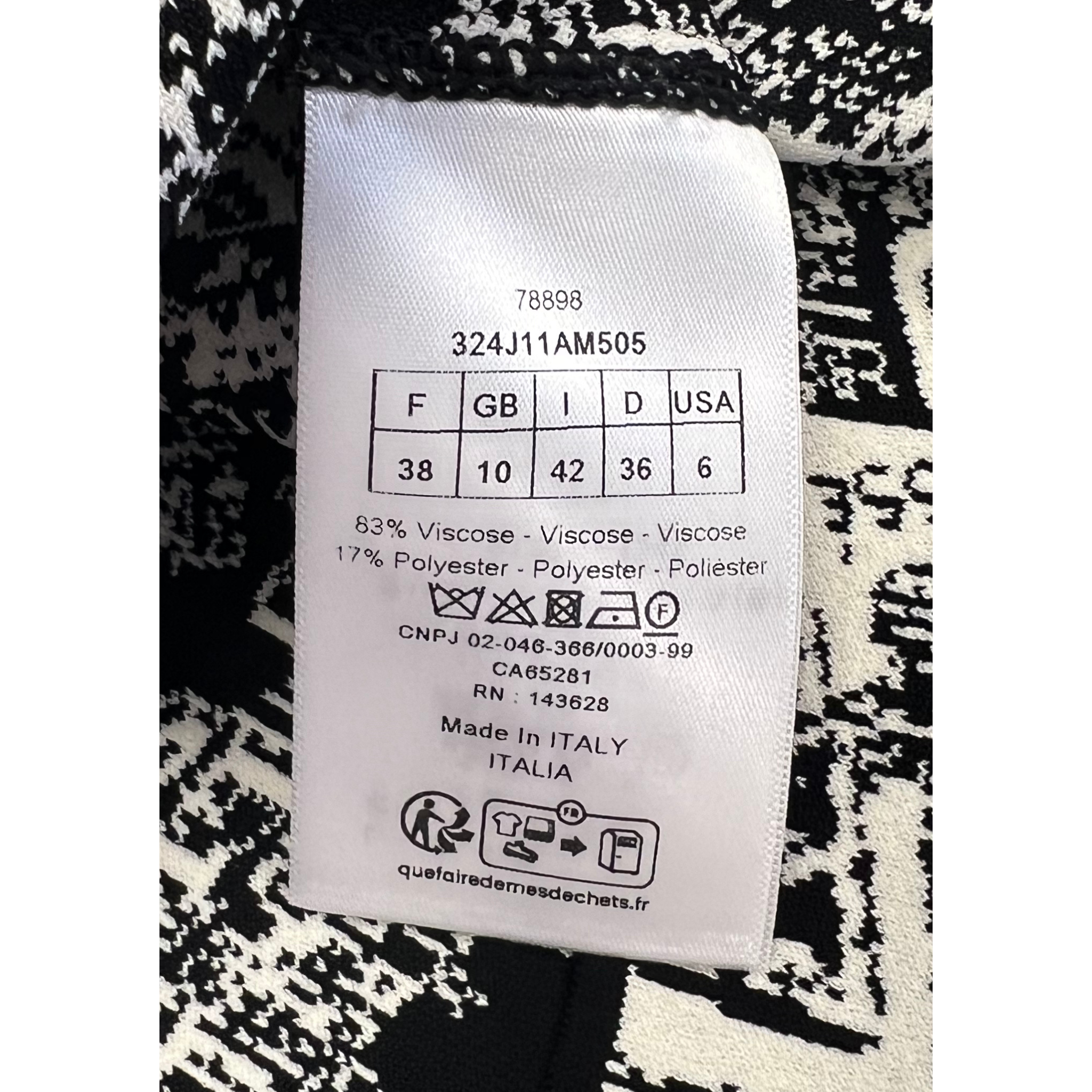 Christian Dior Plan de Paris Motif Mini Skirt