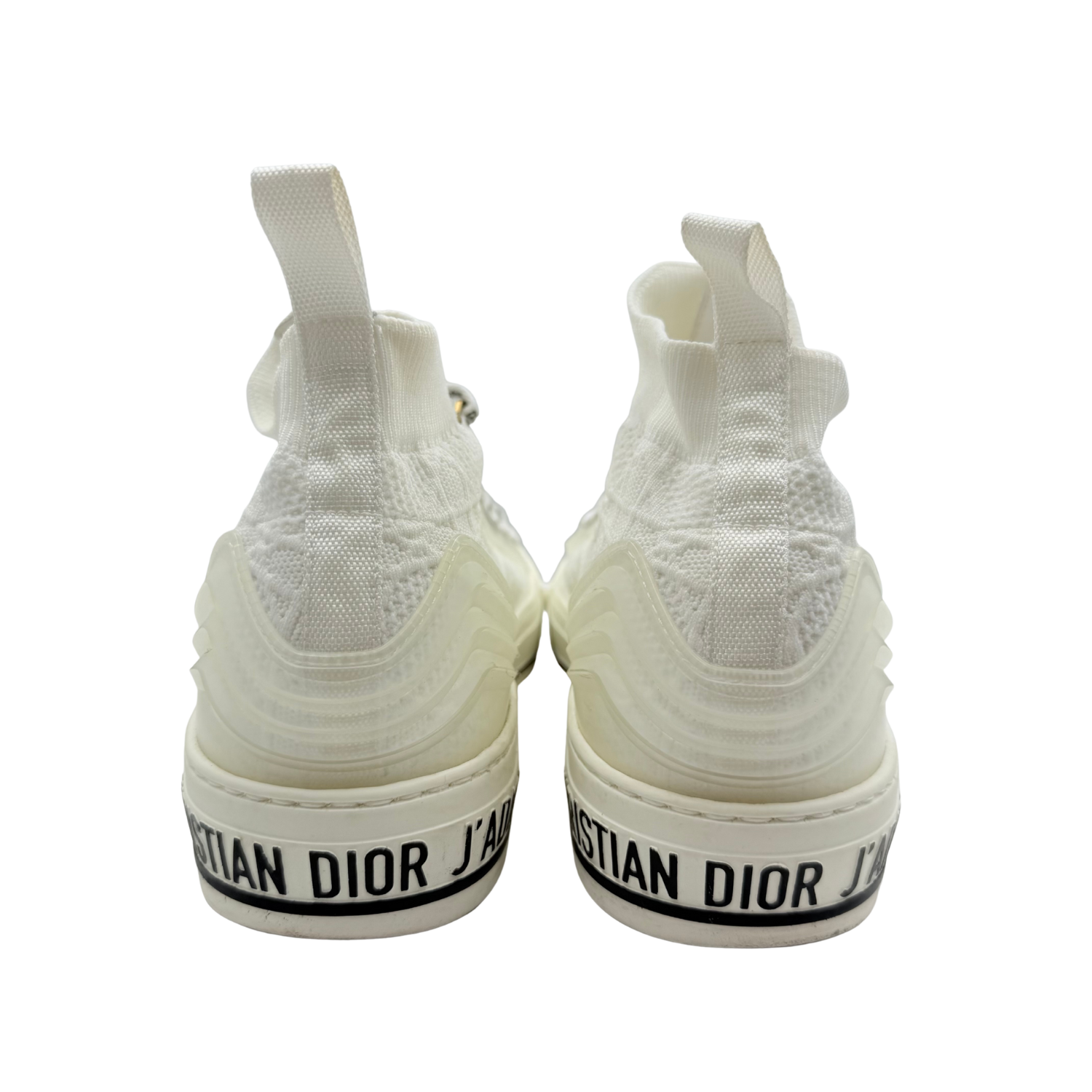 Christian Dior Slip On High Top Sneakers Cream