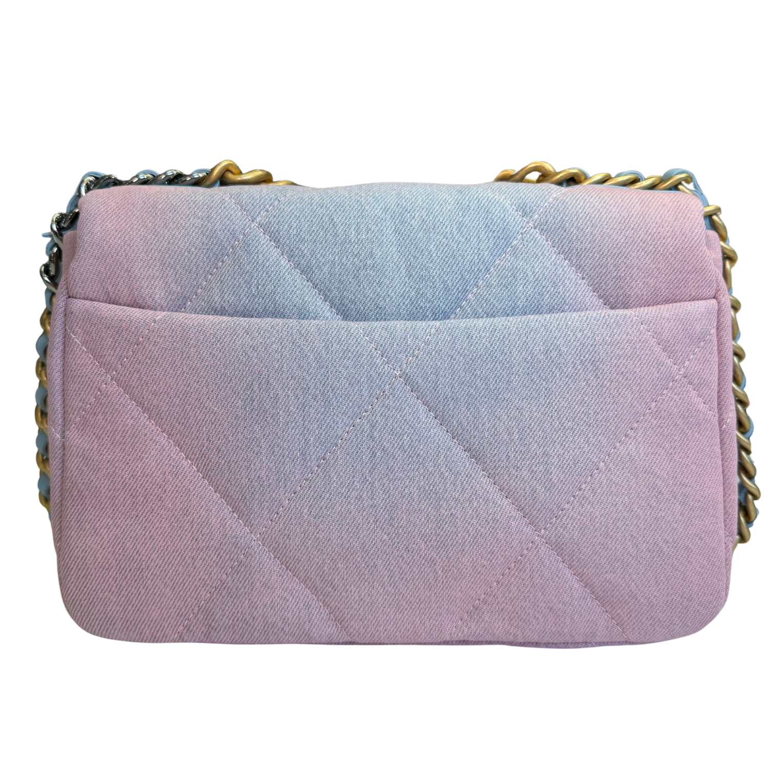 Chanel Classic Denim Bag Tri-Color Hardware