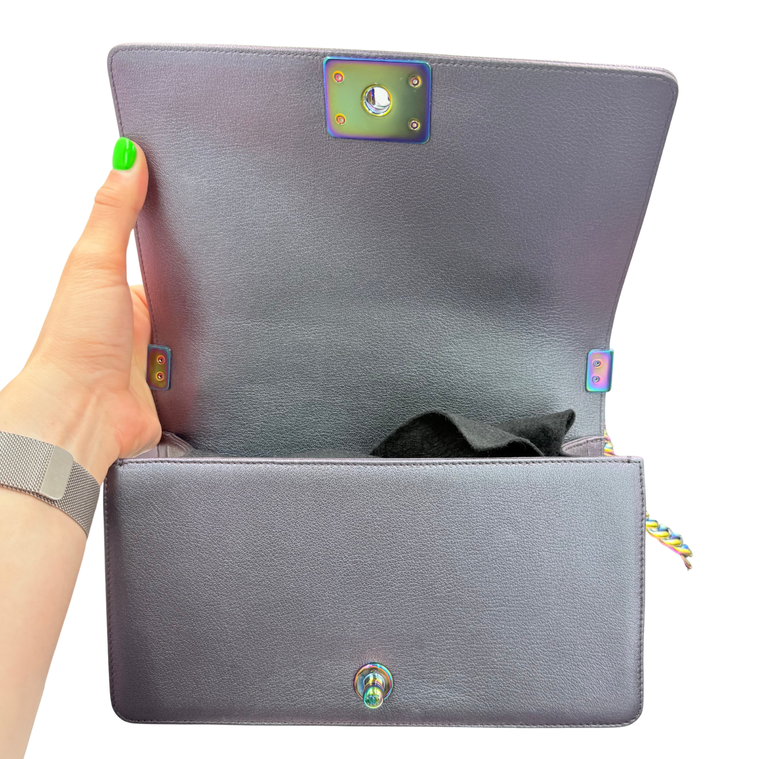Chanel Medium Iridescent Boy Bag