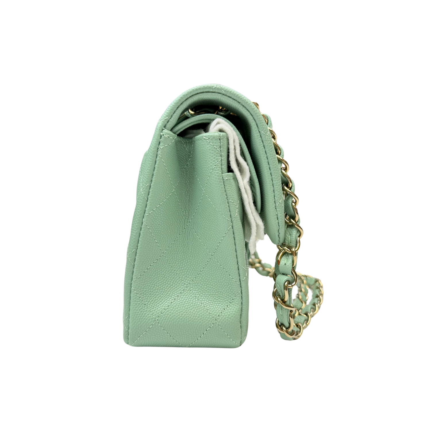 Chanel Small Classic Double Flap Light Green