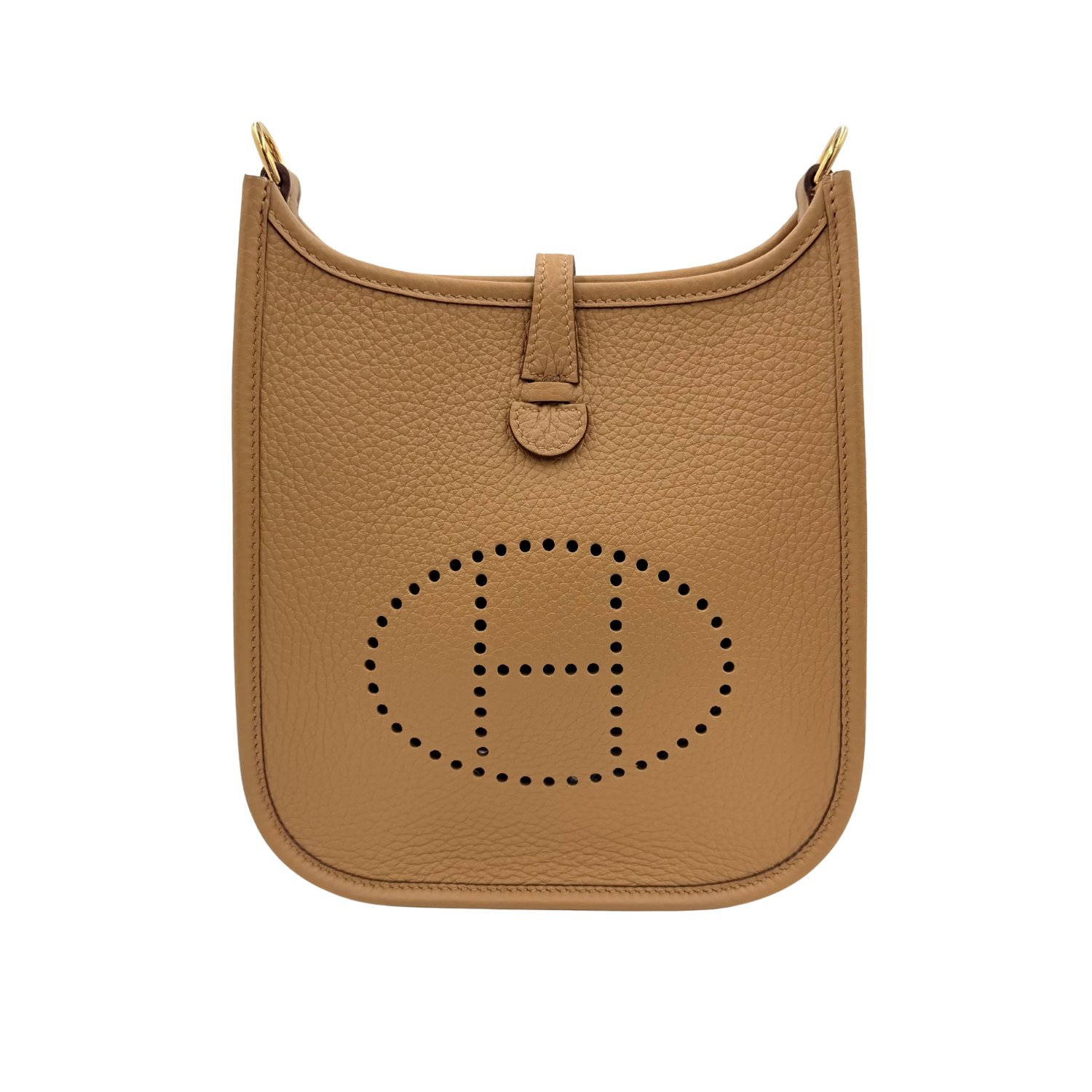 Hermès Clemence Evelyne II TPM 16 Biscuit Gold Hardware