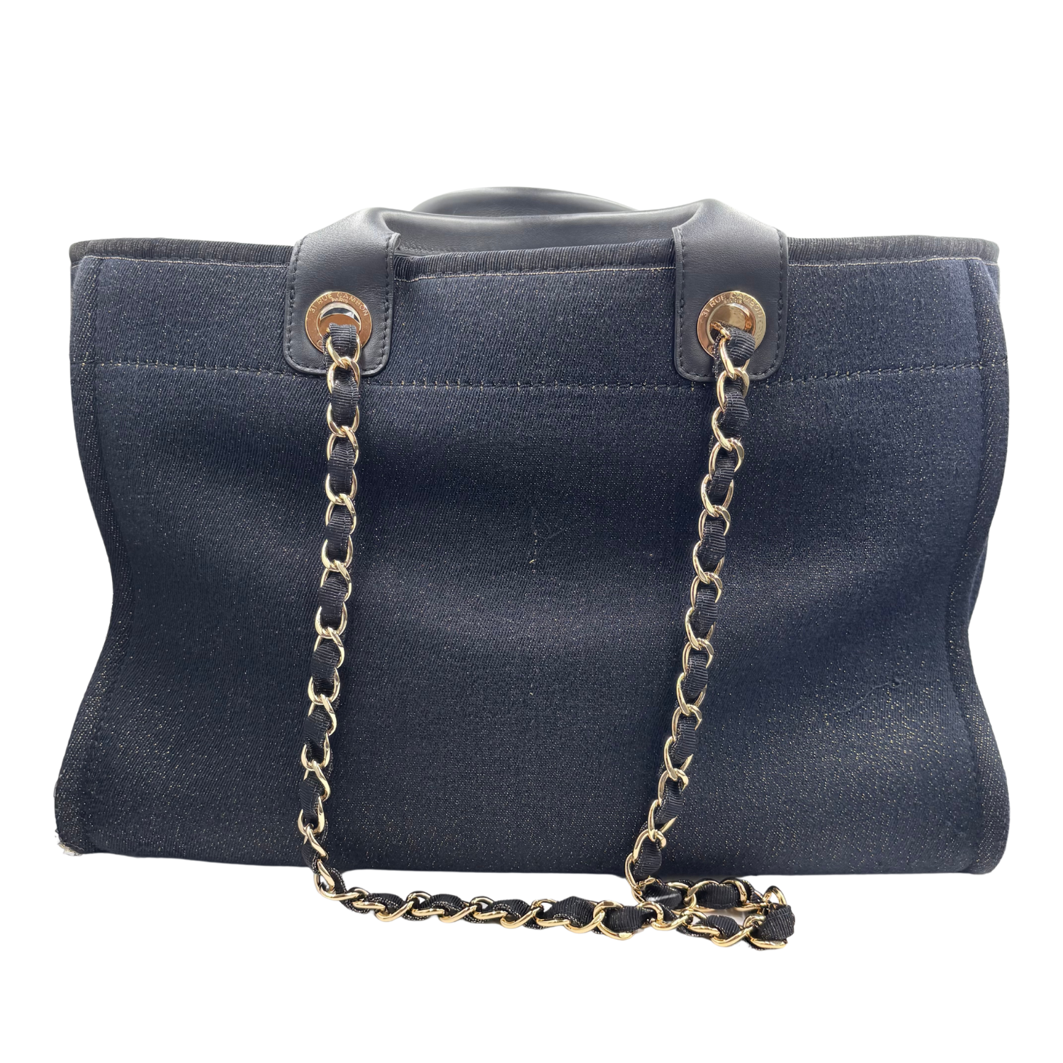 Chanel Medium Deauville Tote Navy