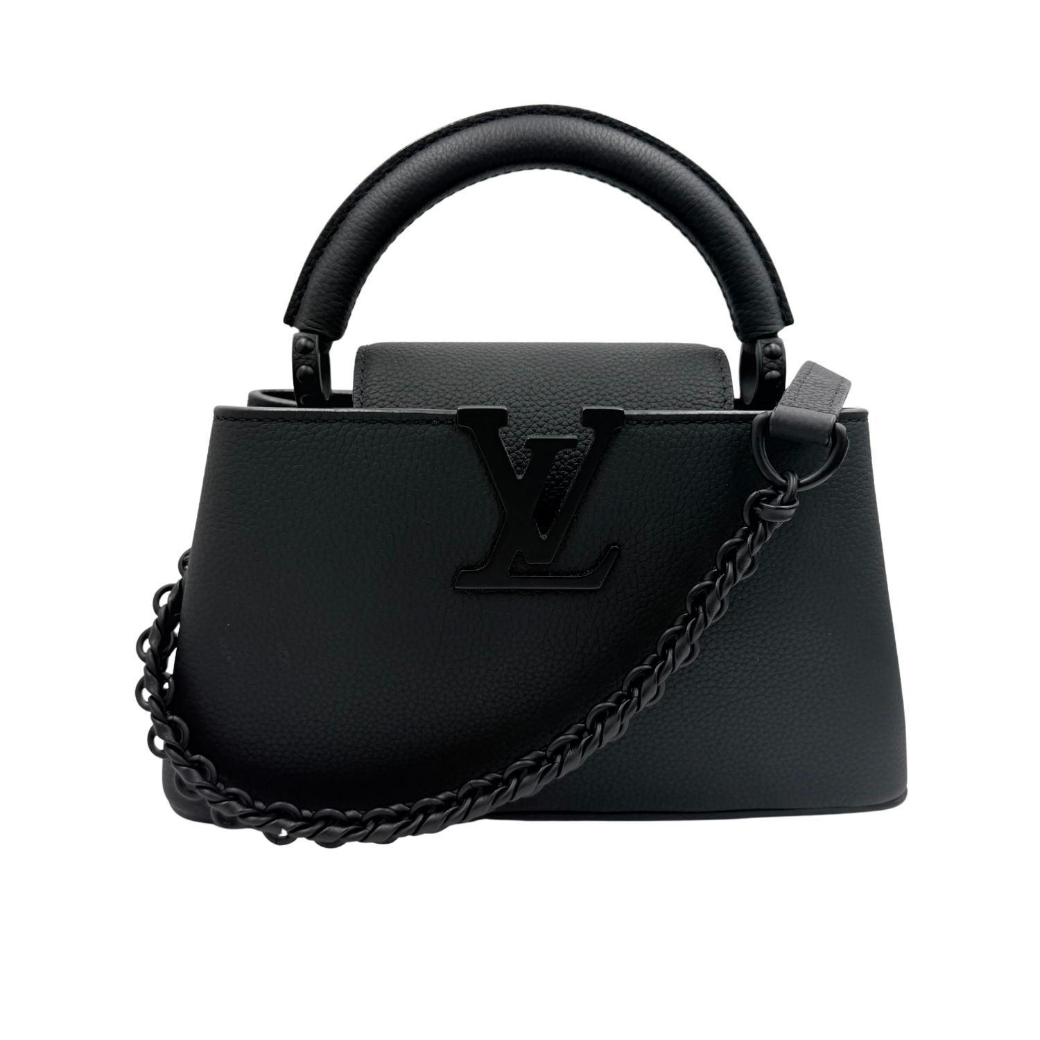 Louis Vuitton Limited Edition Mini Matte Taurillon Black Out Capucine