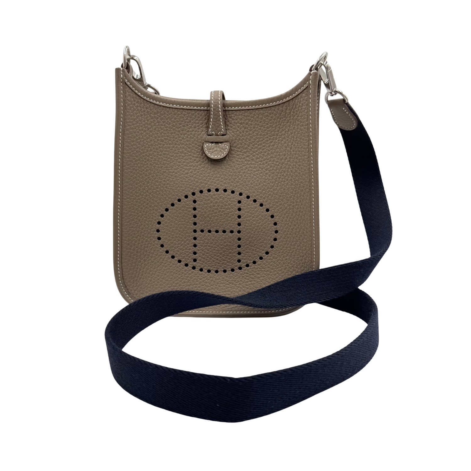 Hermès Clemence Evelyne II TPM 16 Etoupe Palladium Hardware