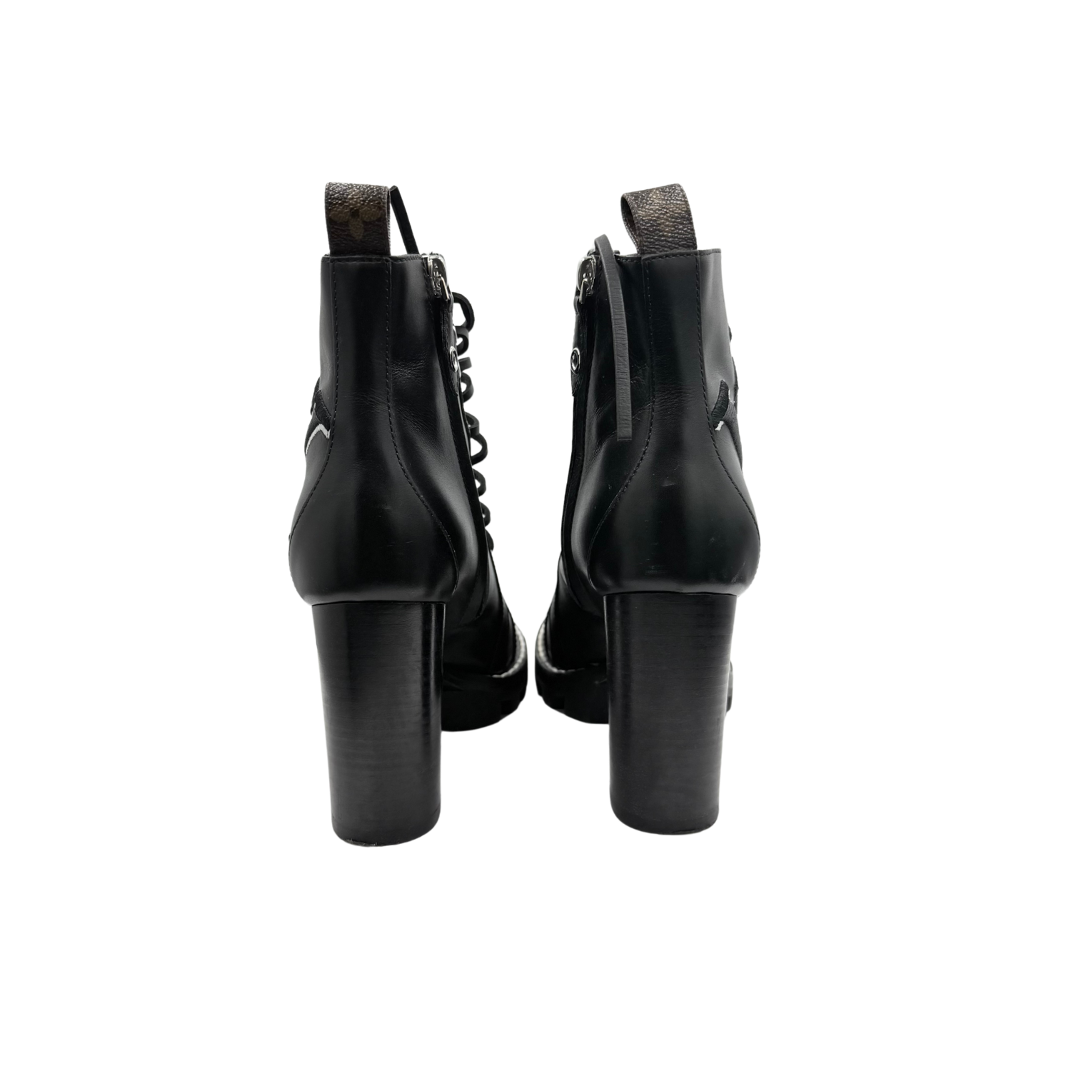 Louis Vuitton LV Monogram Combat Boots Black
