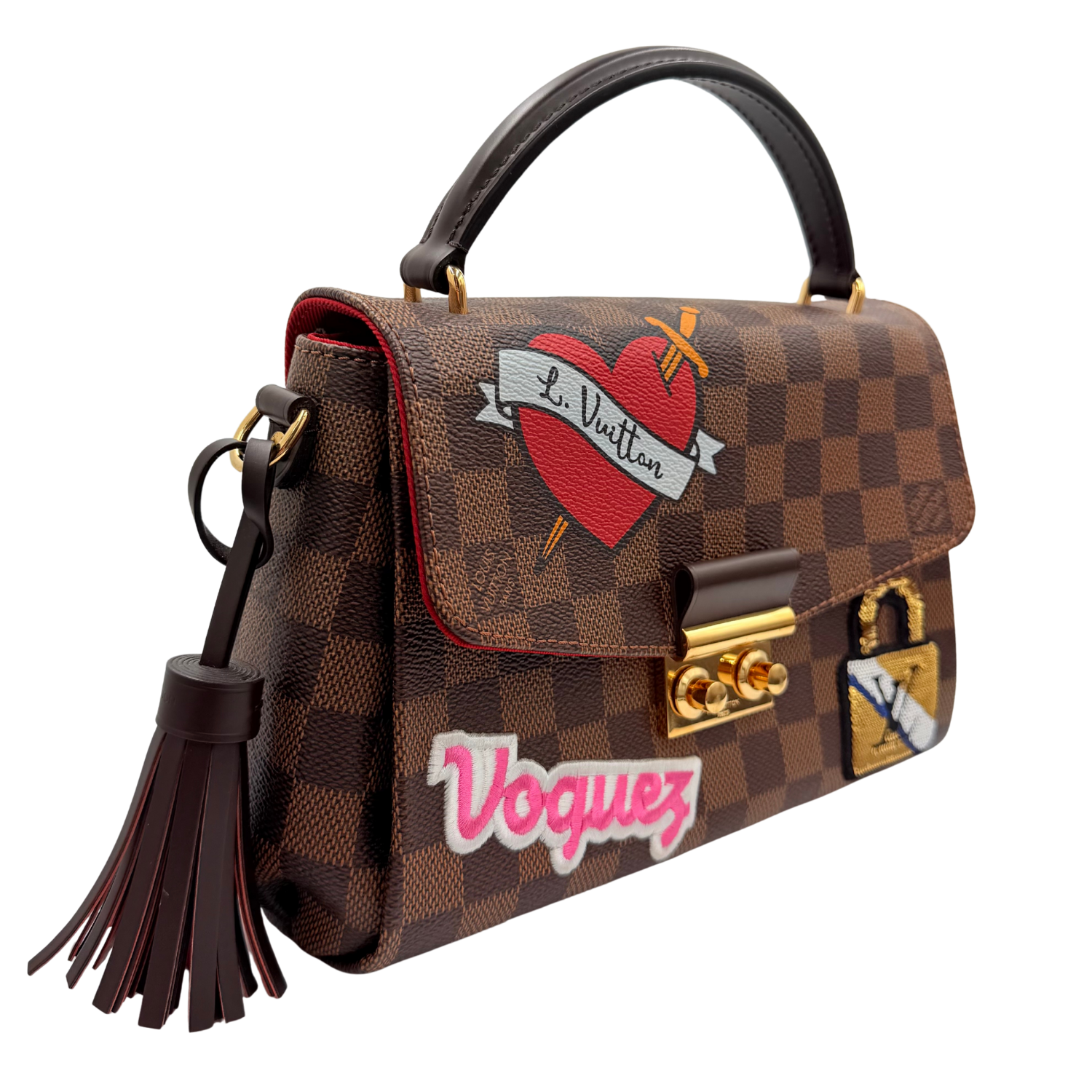 Louis Vuitton Limited Edition Damier Ebene Patches Croisette