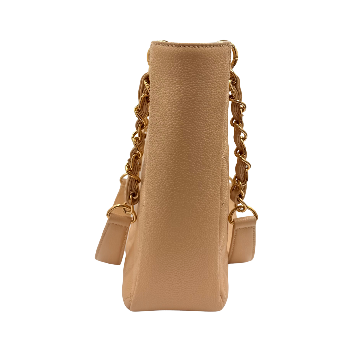 Chanel Petite Shopping Tote Beige