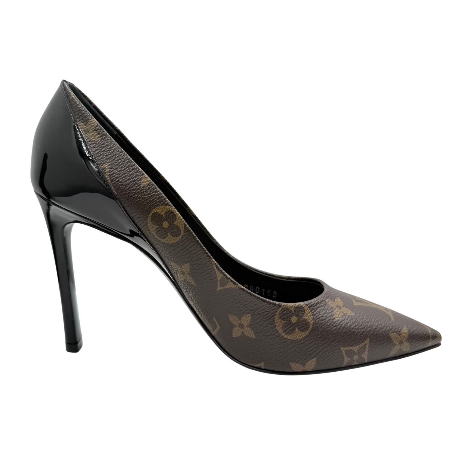 Louis Vuitton LV Monogram Leather Trim Embellishment Pumps