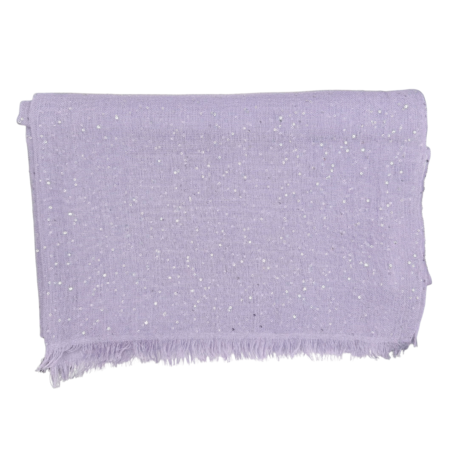 Brunello Cucinelli Cashmere Blend Scarf with Mico Paillettes Violet