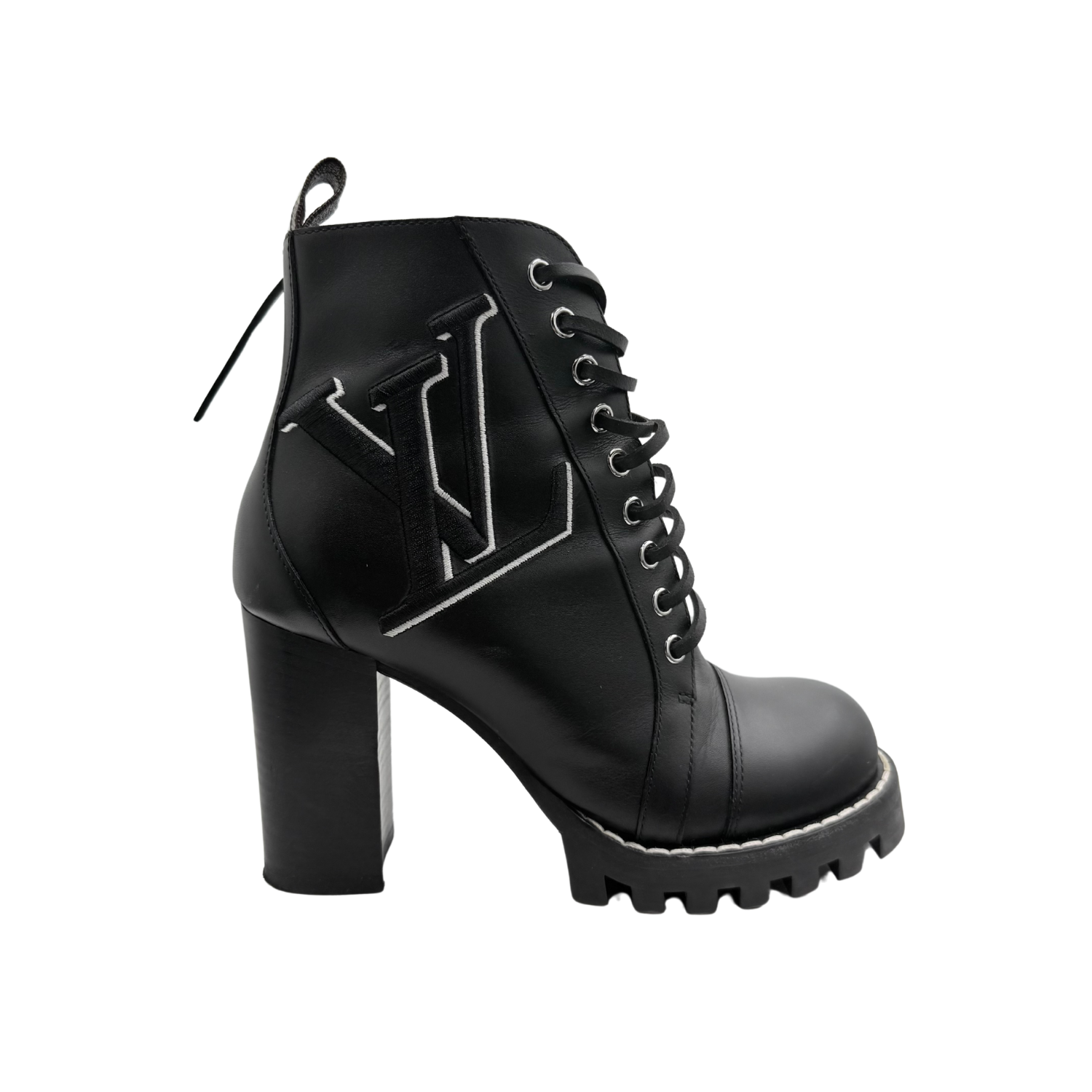 Louis Vuitton LV Monogram Combat Boots Black