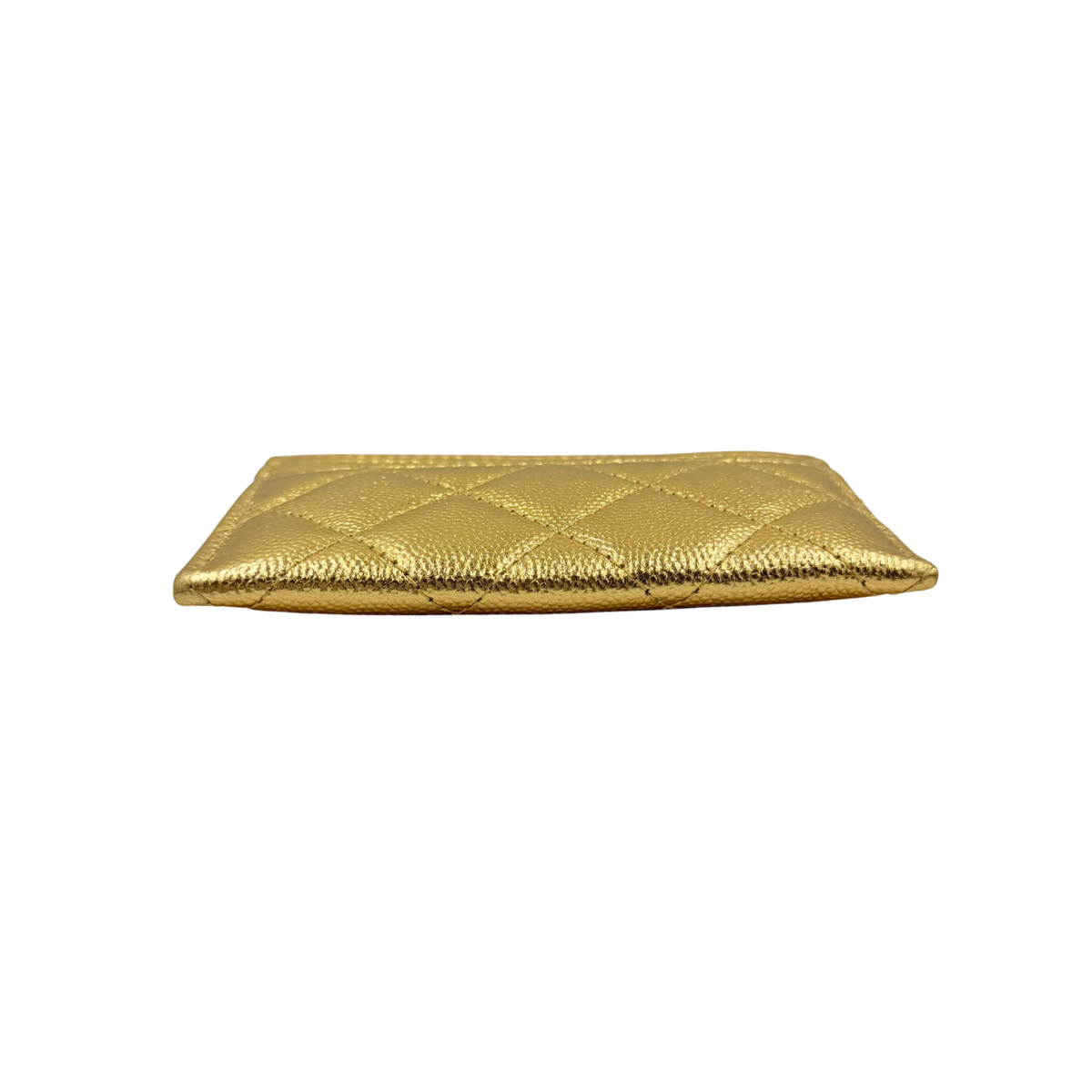 CC Shiny Leather Cardholder Gold