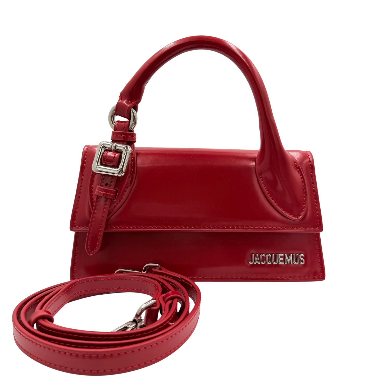Jacquemus Le Chiquito Long Boucle Red