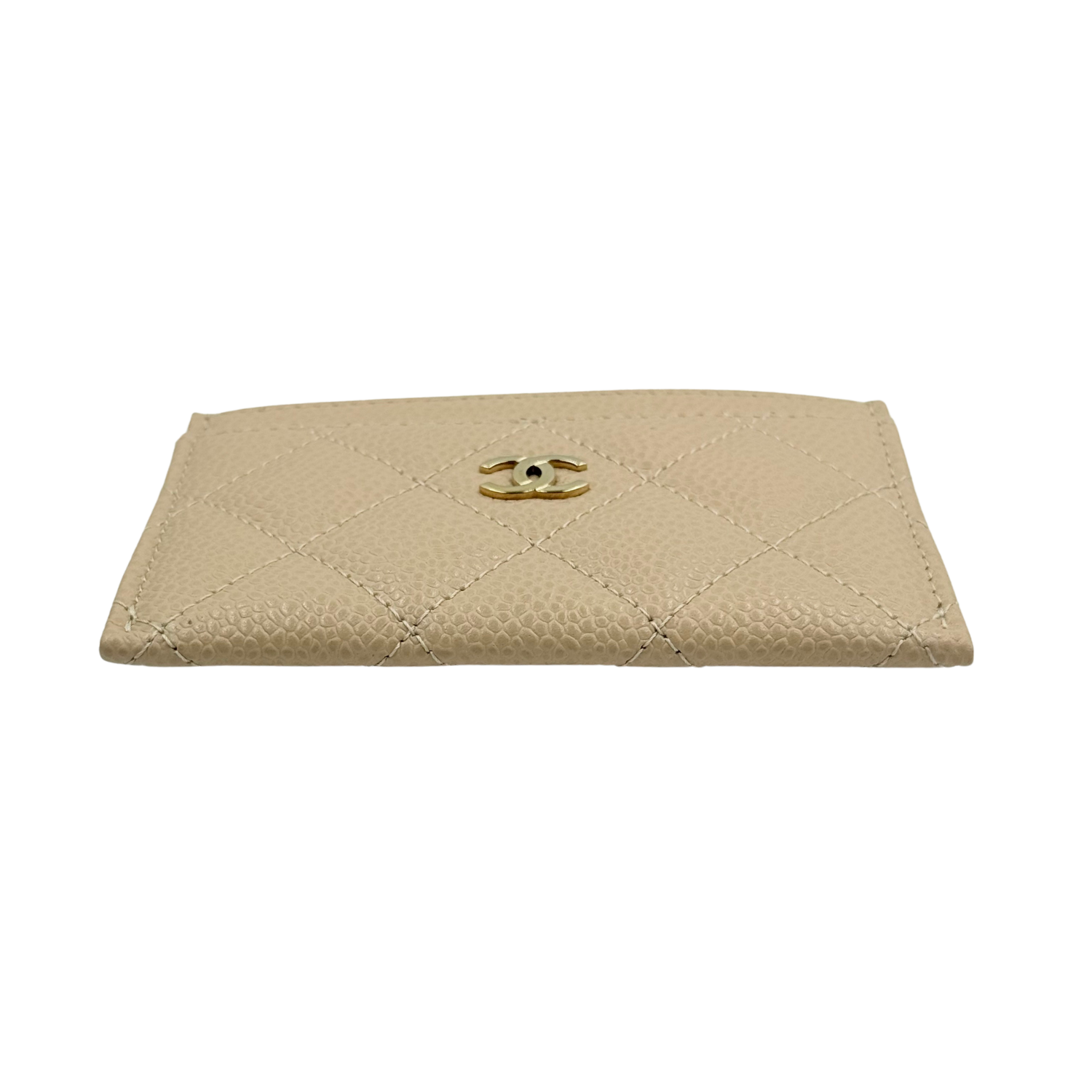 Chanel CC Card Holder Beige