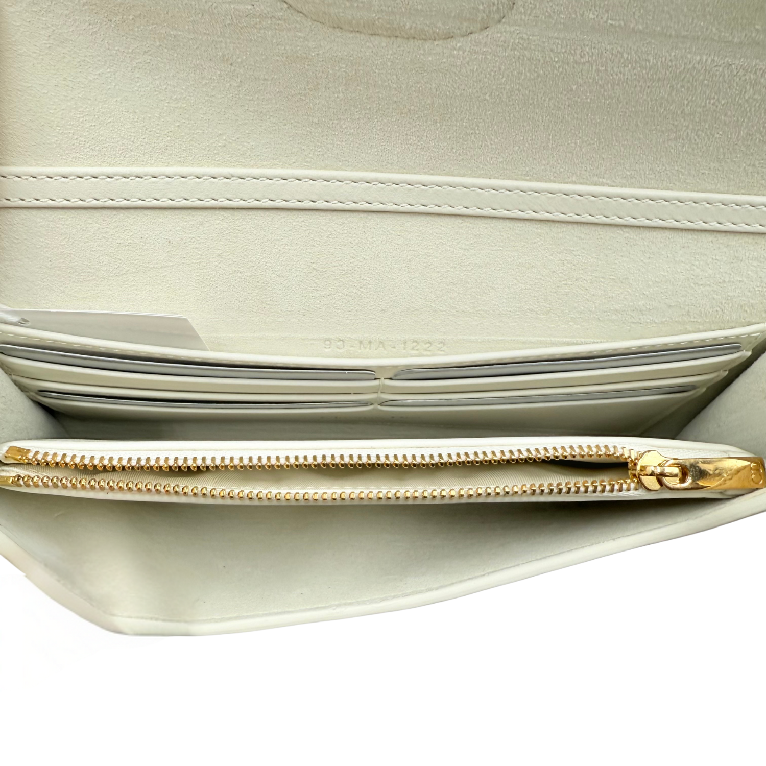 Christian Dior Bobby East West Wallet on Chain Cream