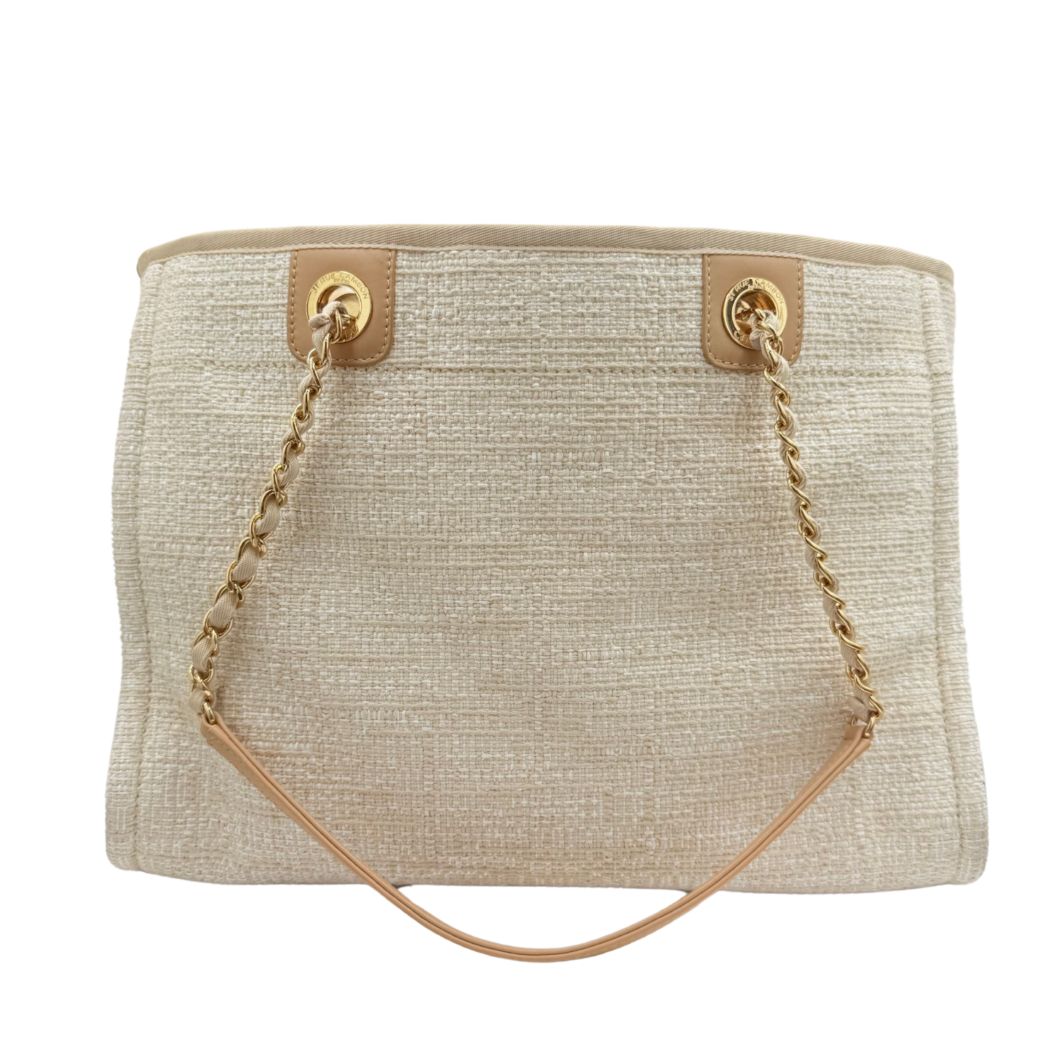 Chanel Small Deauville Tote Ivory