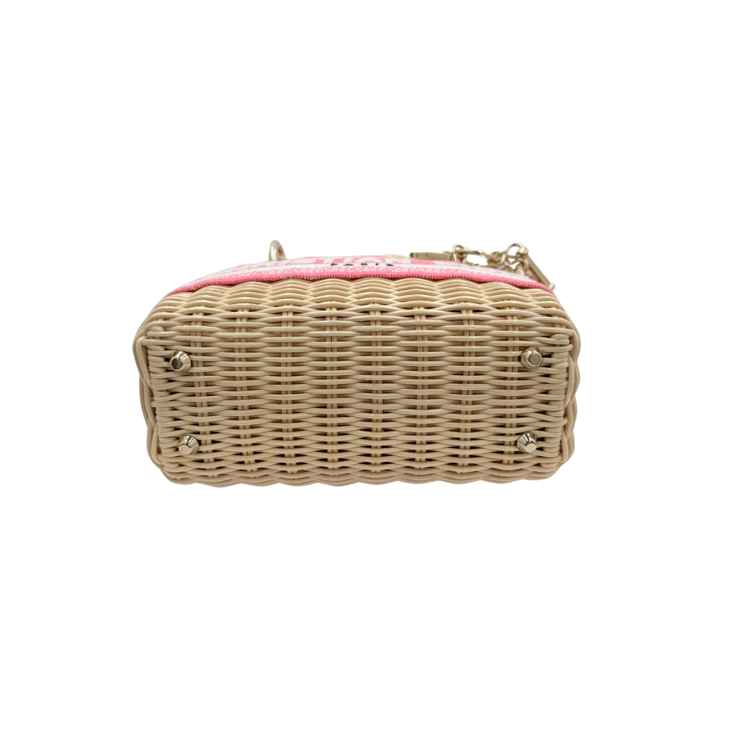 Christian Dior Limited Mini Wicker Lady Dior Bag Pink