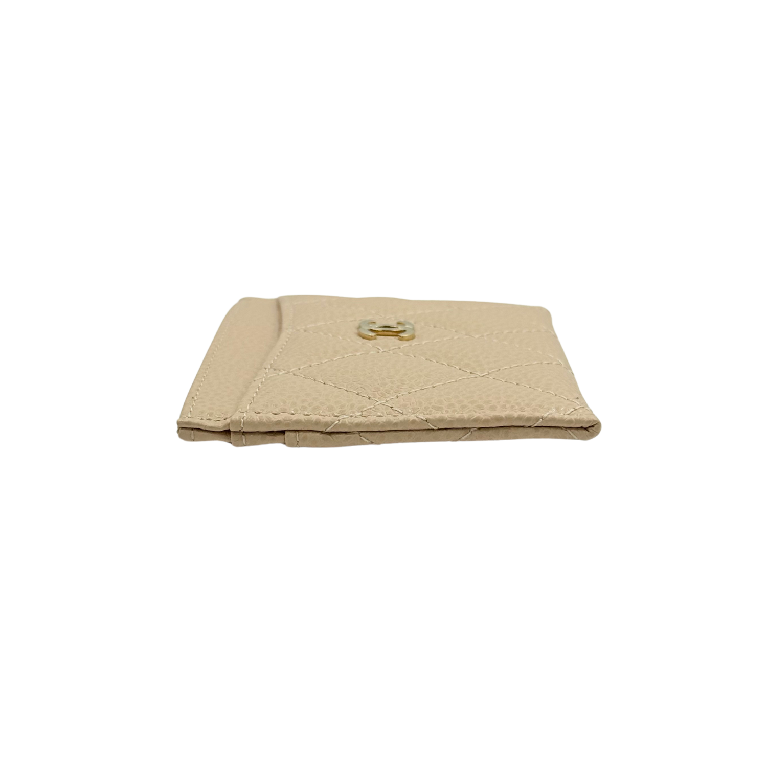 Chanel CC Card Holder Beige