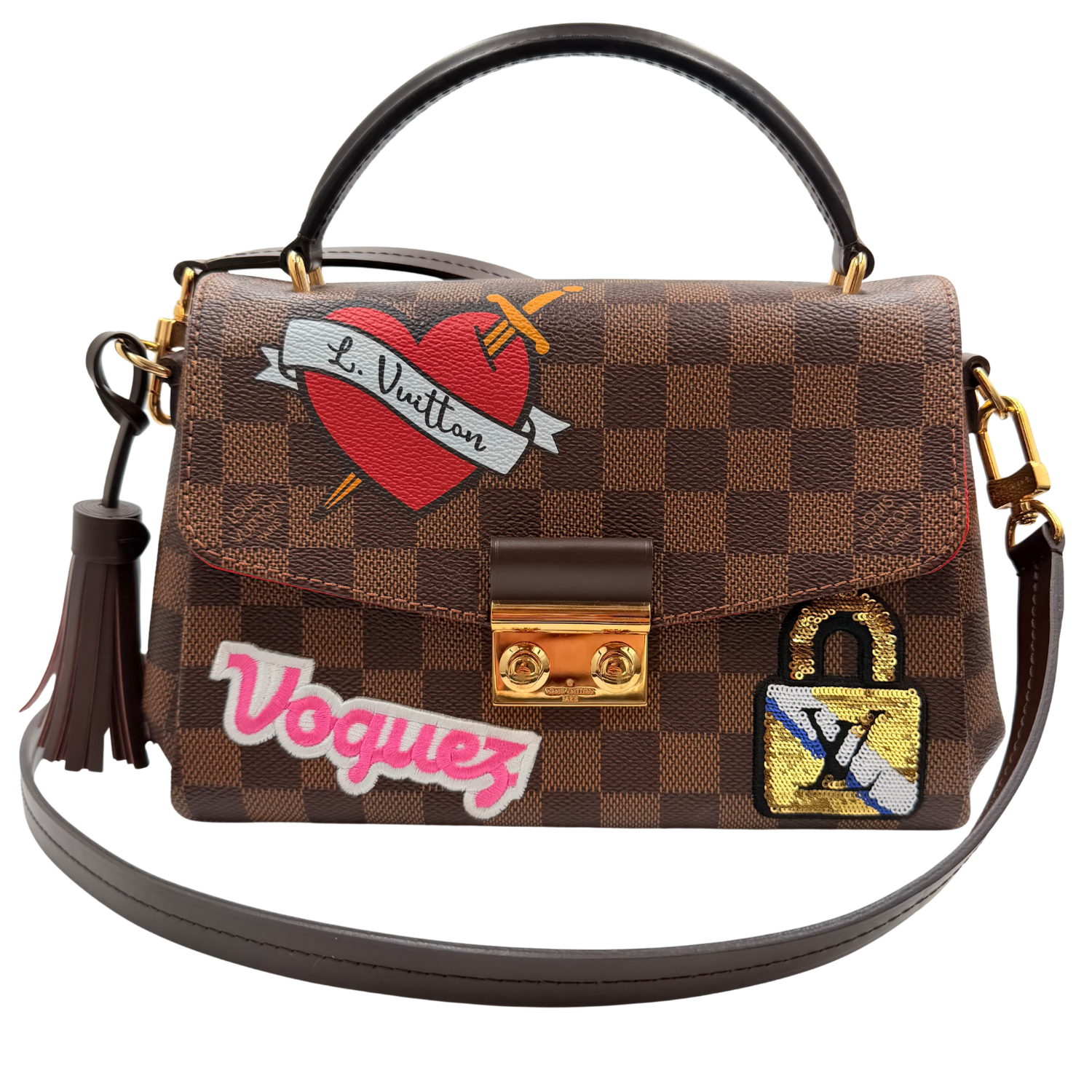 Louis Vuitton Limited Edition Damier Ebene Patches Croisette