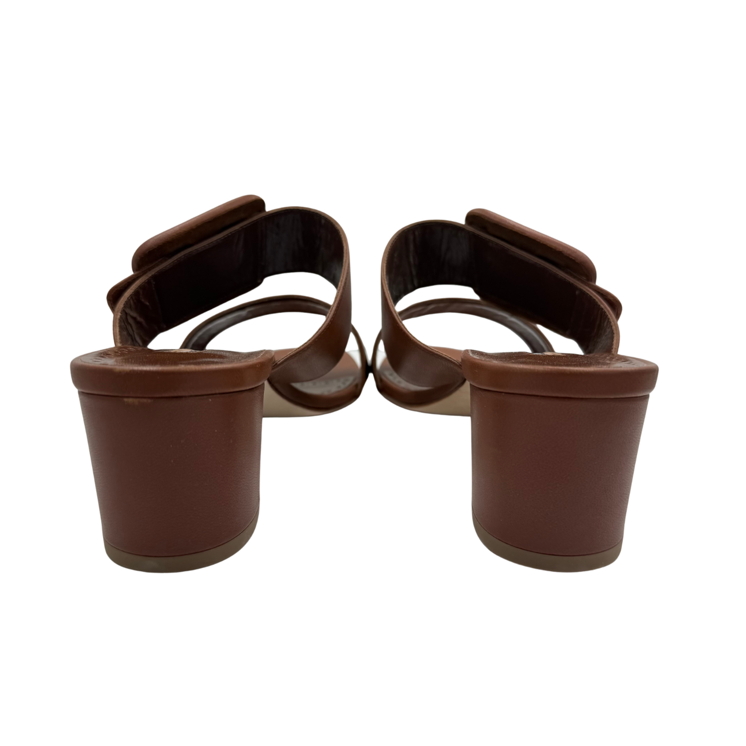 Manolo Blahnik Titubanew Nappa Open Toe Heeled Mules