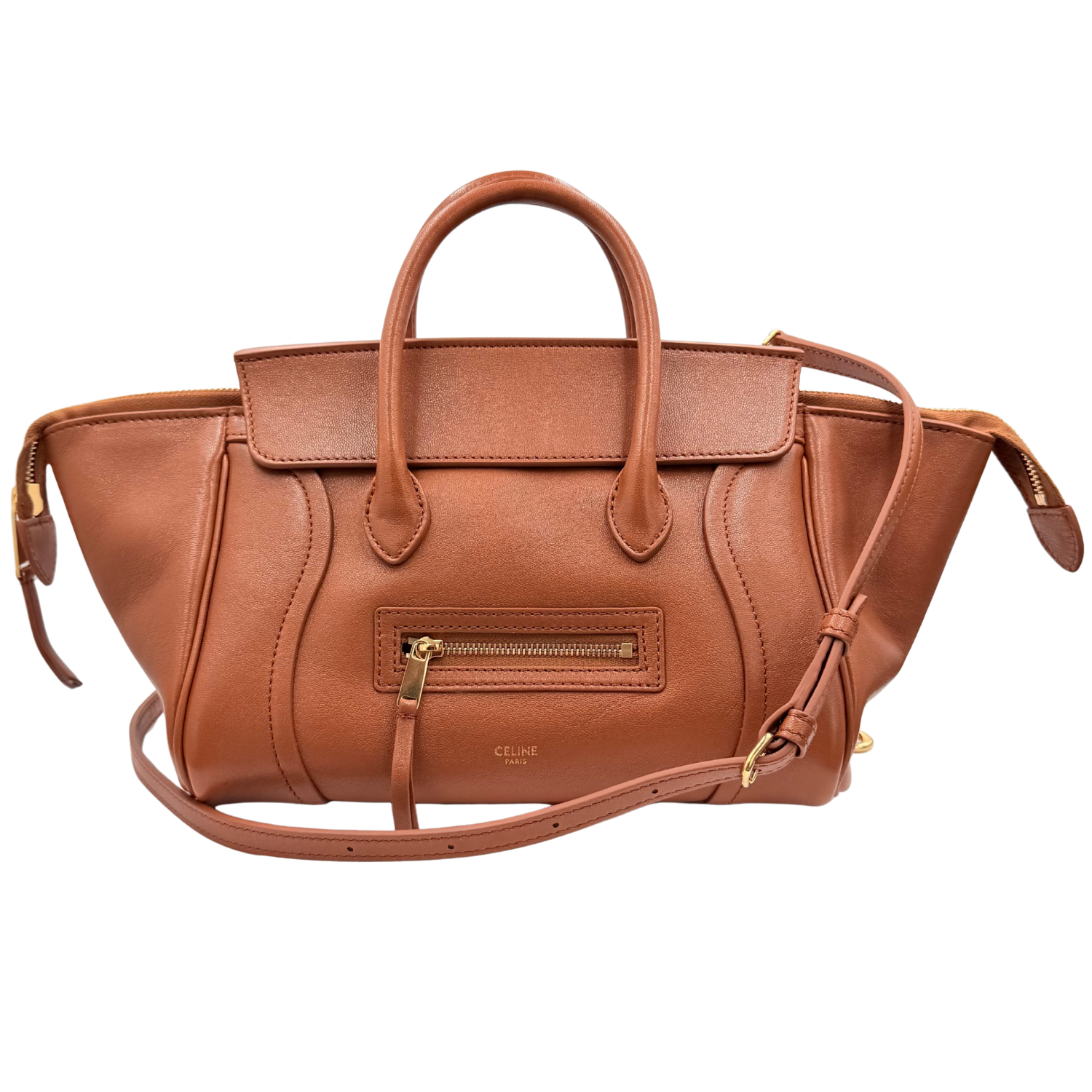 Small New Luggage Bag Soft Tan