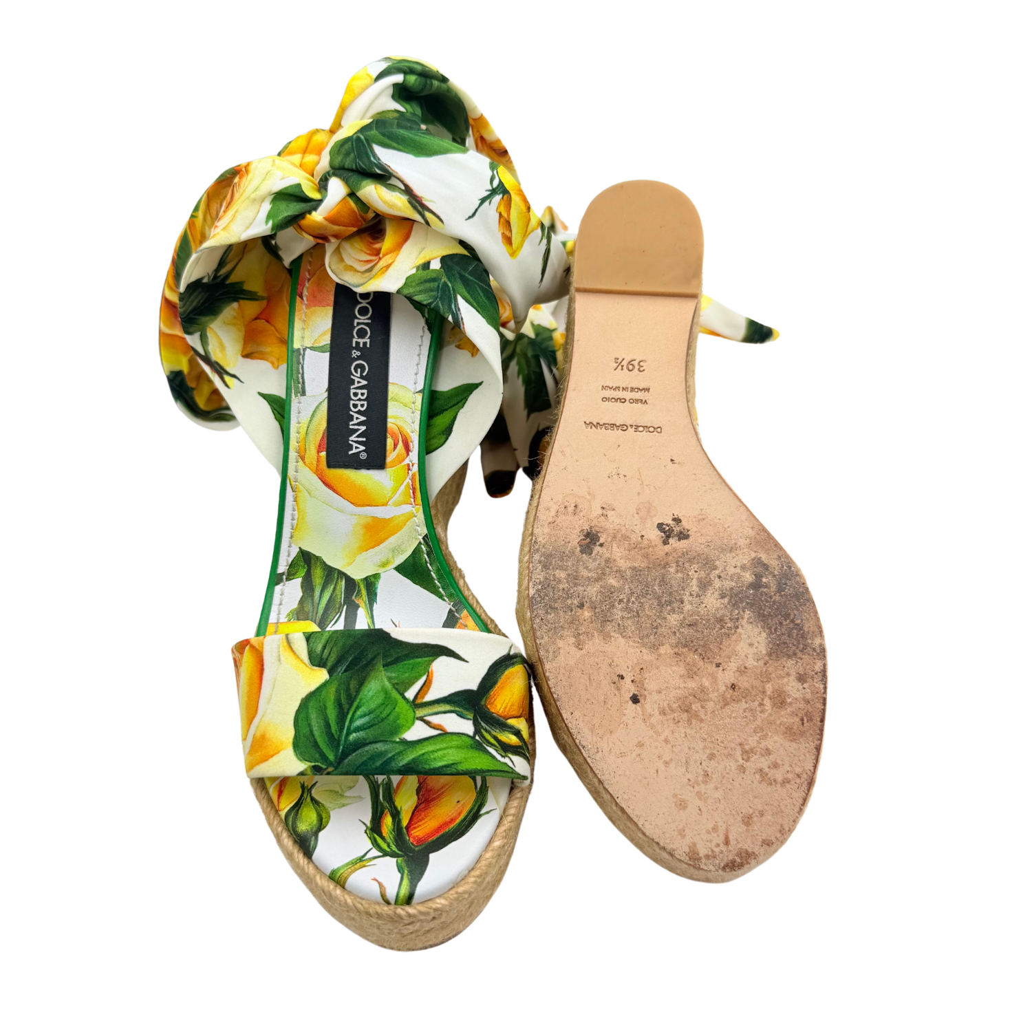 Dolce & Gabbana Lolita Platform Espadrille Wedge Sandals