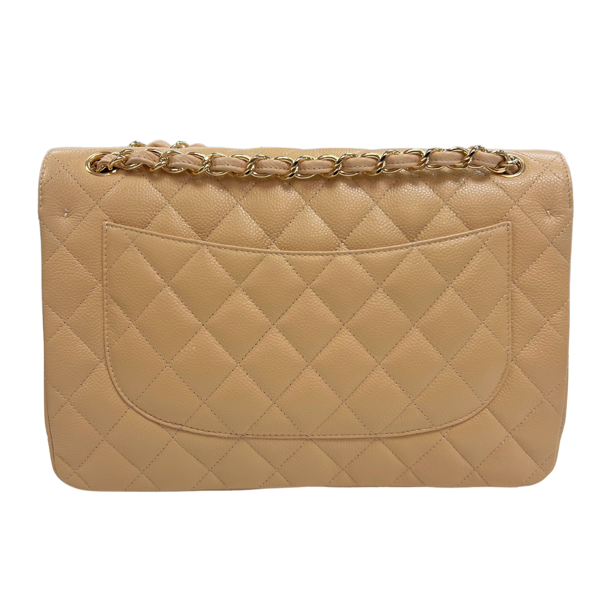 Chanel Jumbo Classic Double Flap Beige