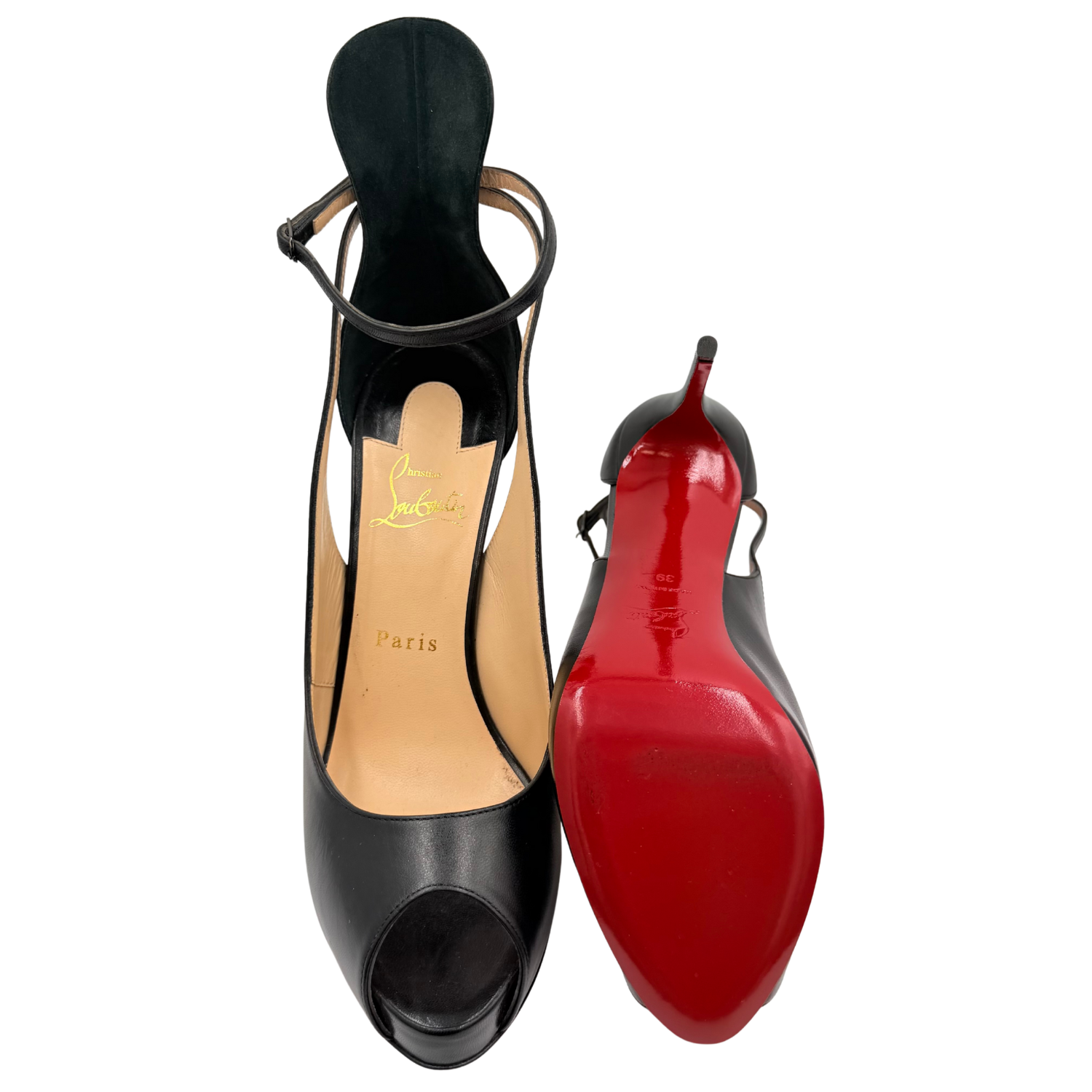 Christian Louboutin Jenlove Alta 120mm Platform Heels Black