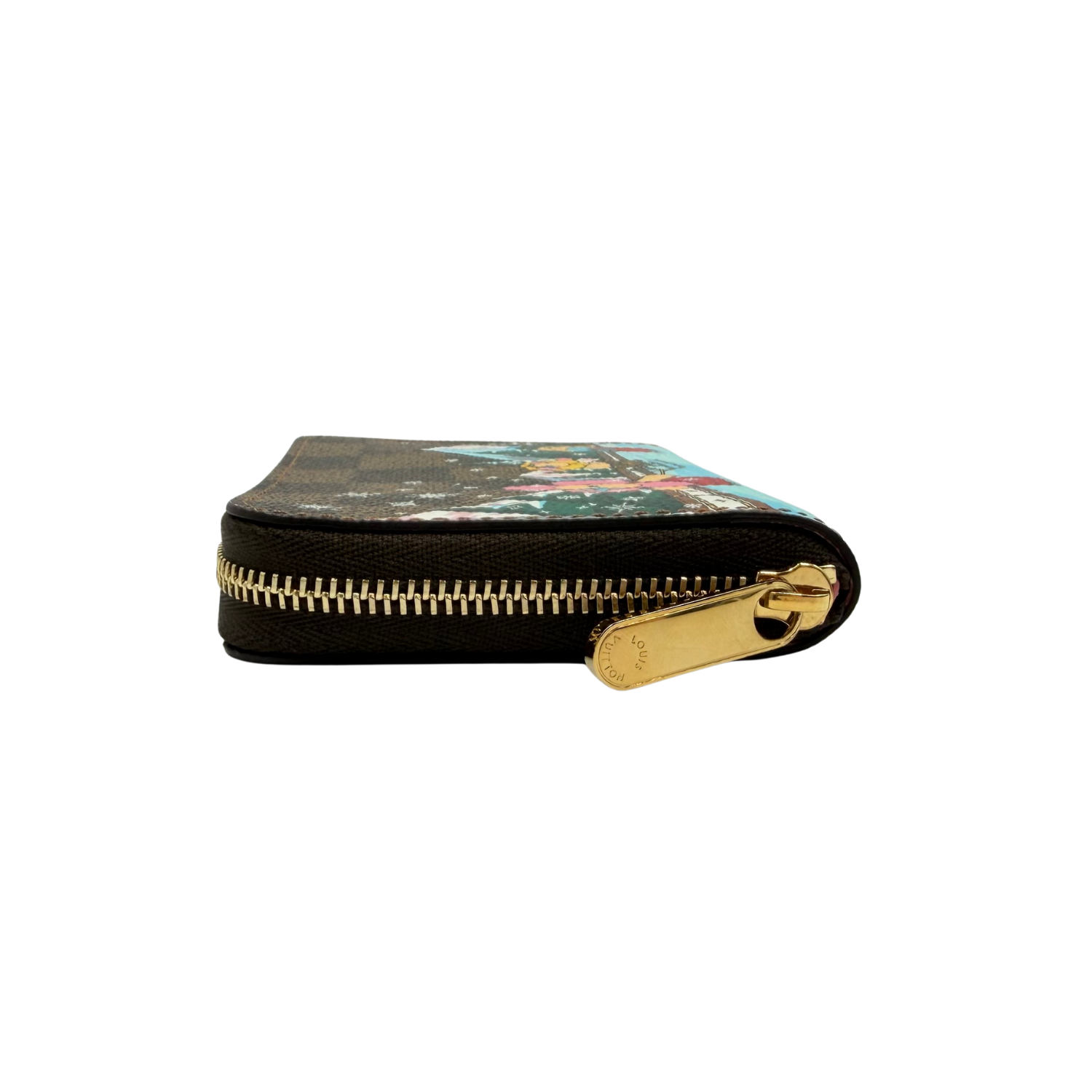 Louis Vuitton Damier Ebene 2023 Christmas Animation Alpine Zippy Wallet