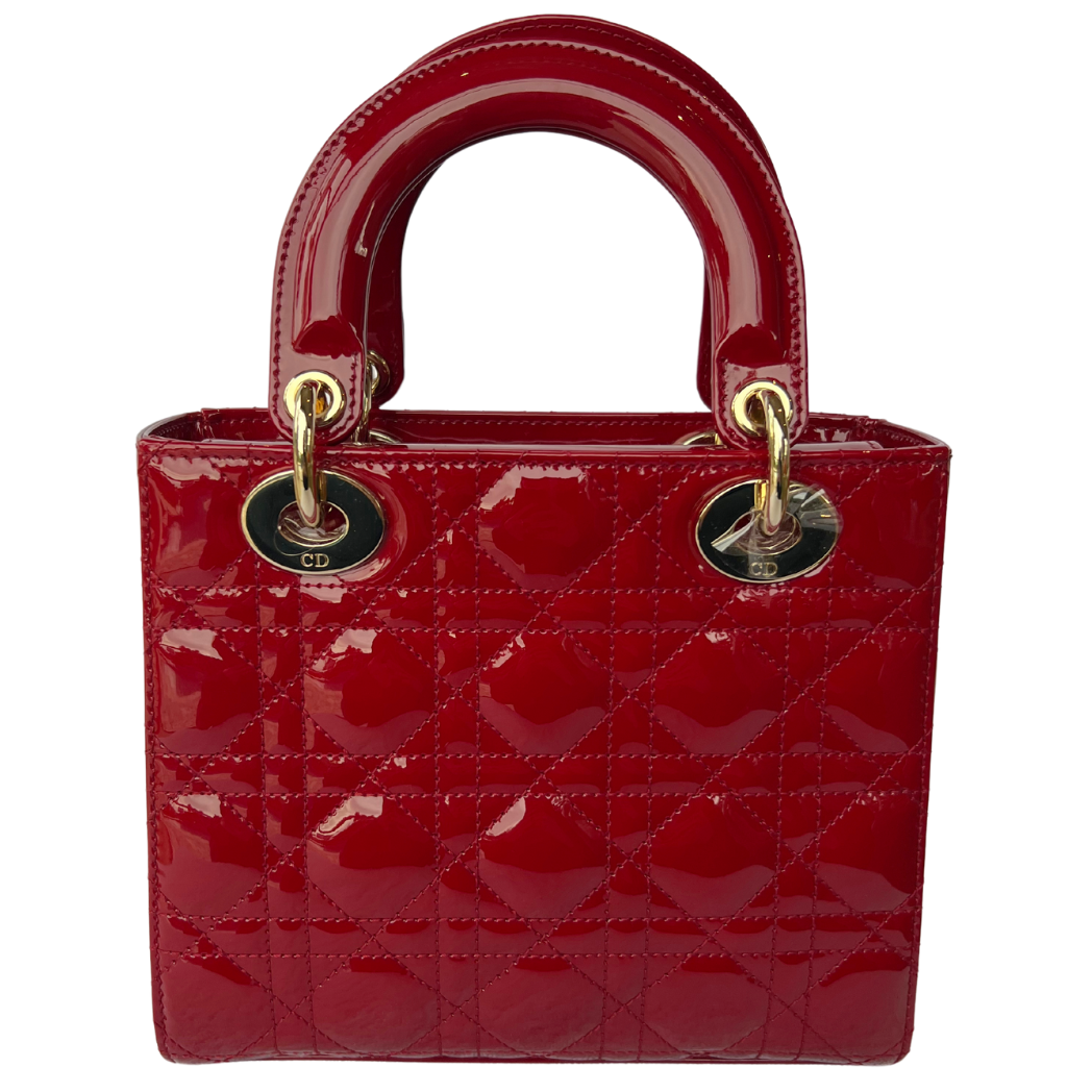 Lady Dior (Small) Cherry Red