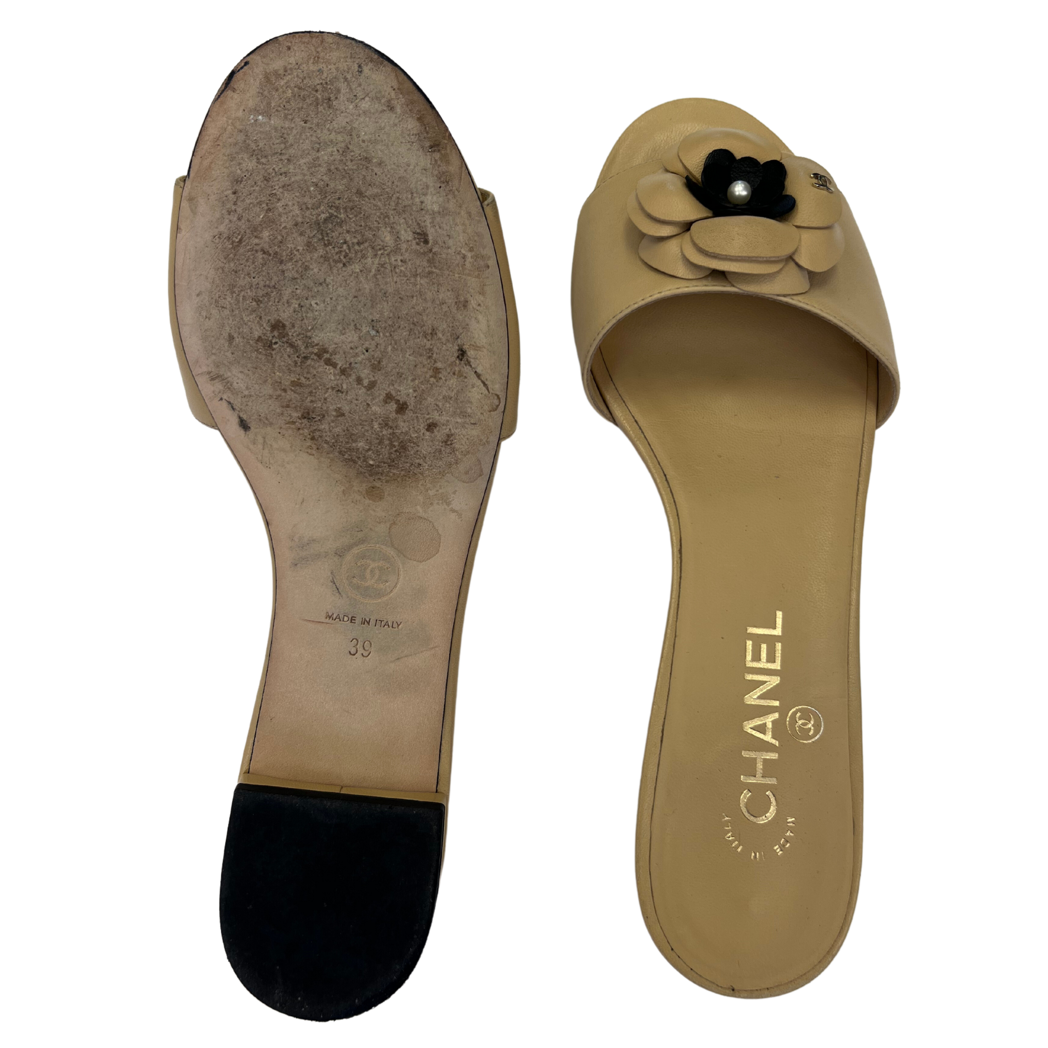 Chanel Camellia Flats