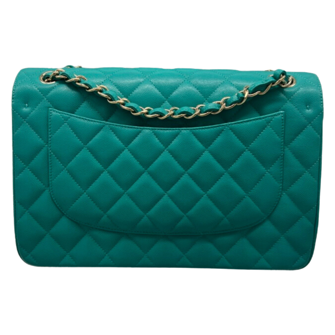 Chanel Jumbo Classic Double Flap Turquoise