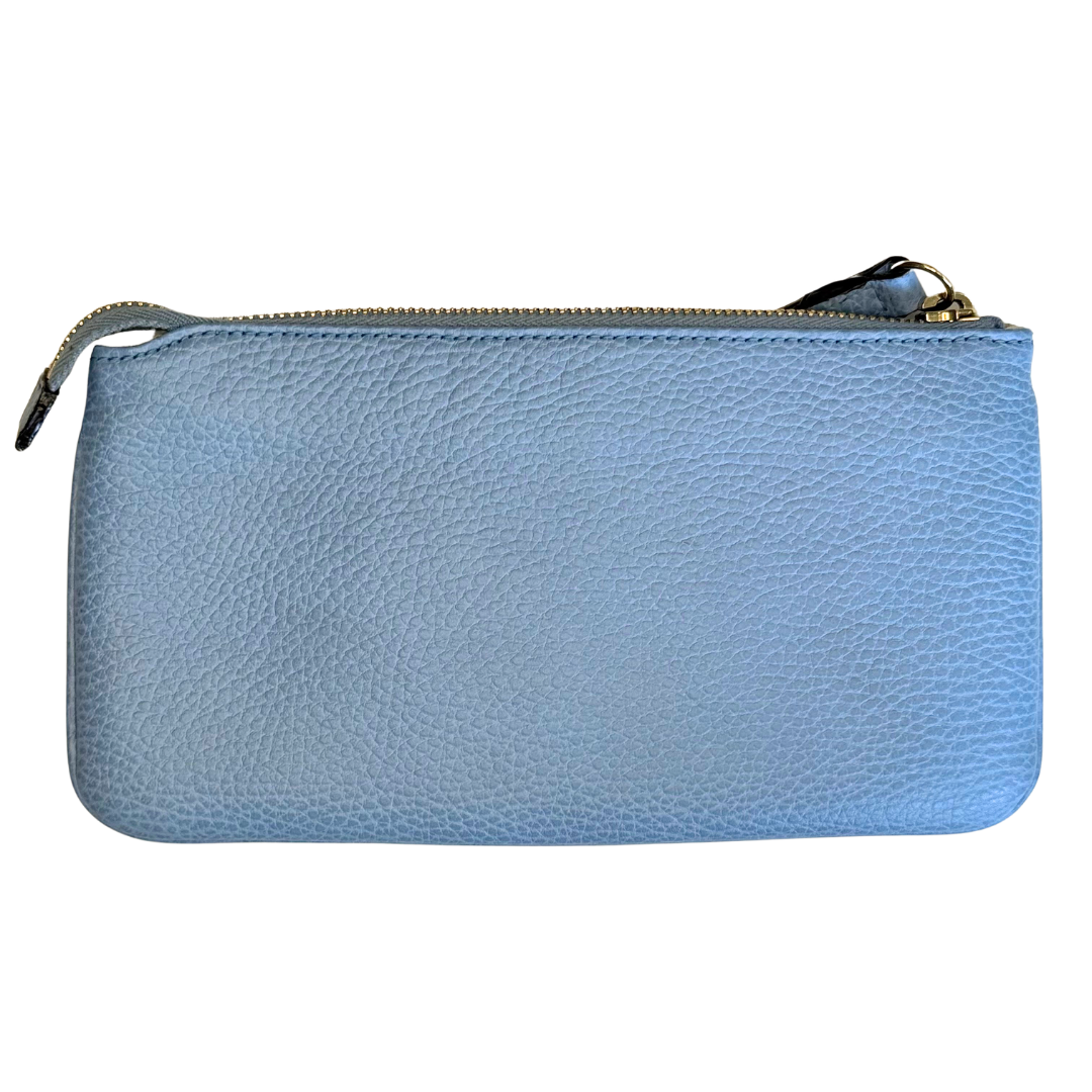 Gucci Blue Leather Swing Pouch