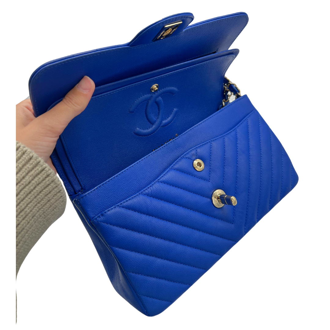 Chanel Small Classic Double Flap Blue