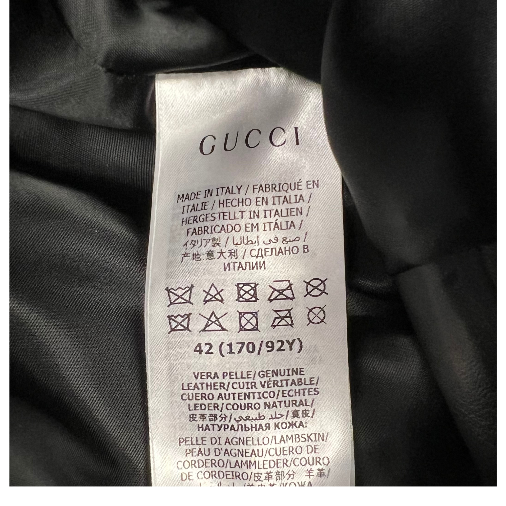 Gucci Leather Blazer