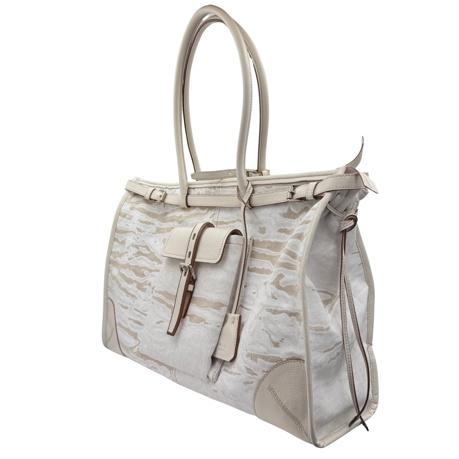 Large Bonnie Printed Linen Tote Bag