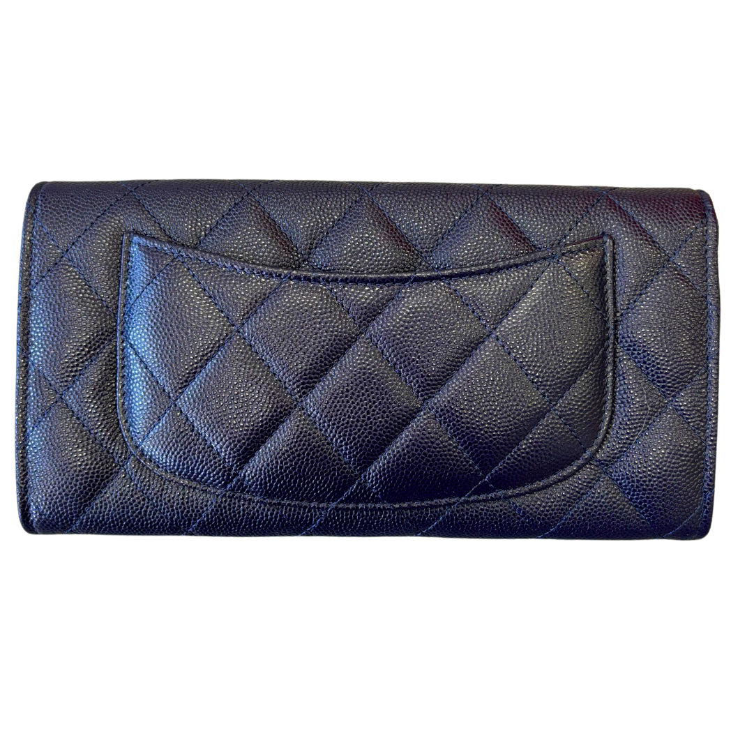 Chanel Gusset Flap Wallet