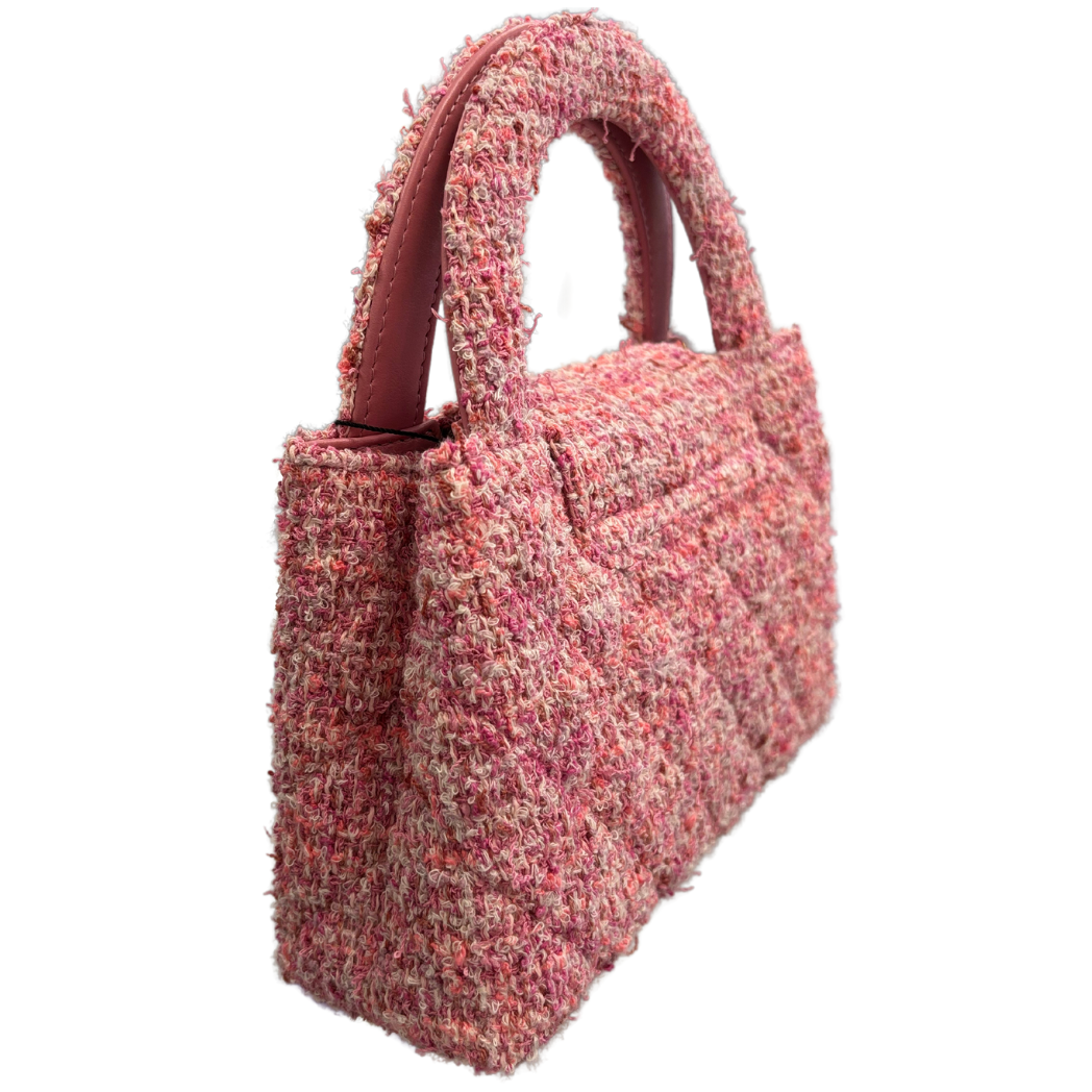 Chanel Tweed Nano Shopper Pink