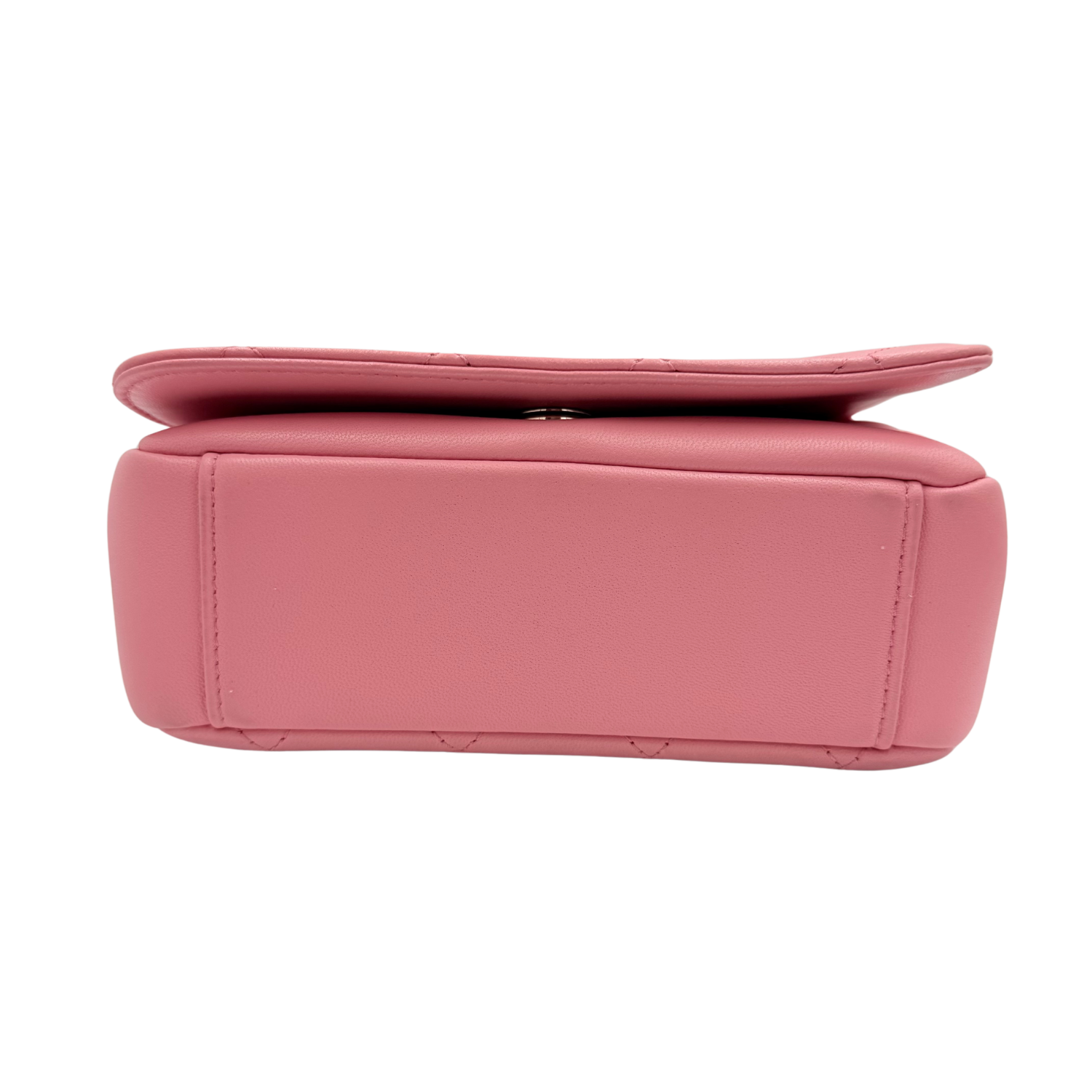 Chanel Small Studded CC Quilted Calfskin Leather Crossbody Bag Pink